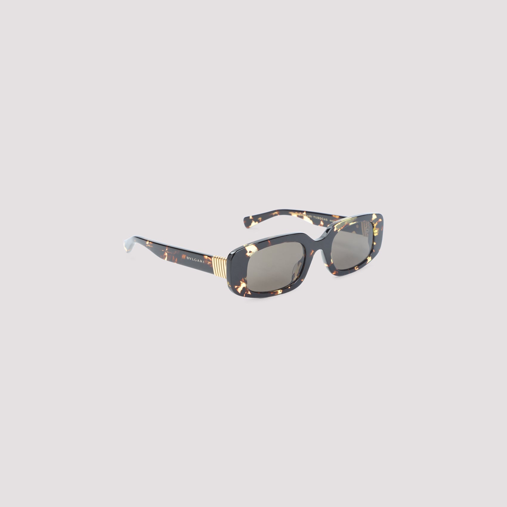 Bulgari Eyewear Tubogas Spotted Havana Sunglasses