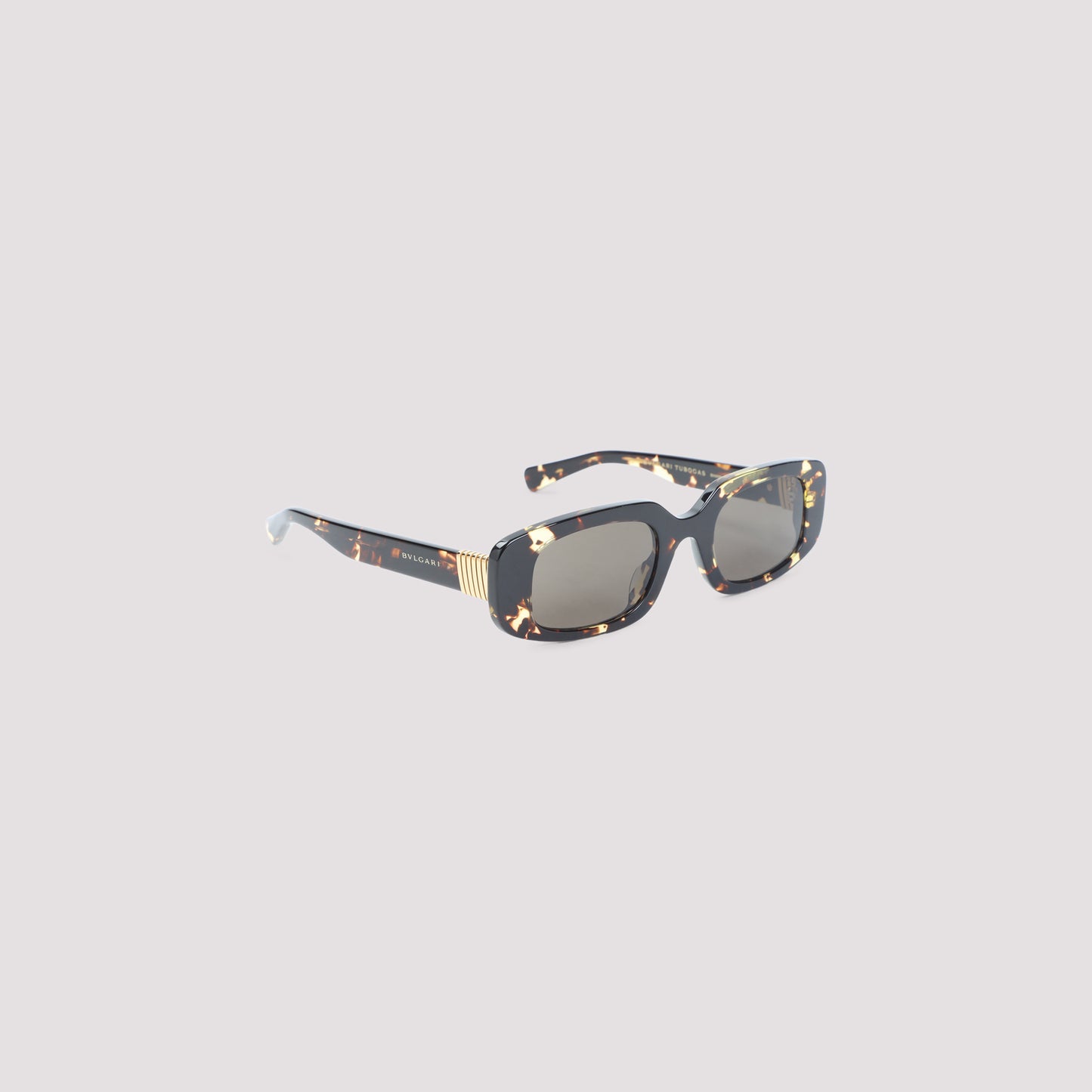 Bulgari Eyewear Tubogas Spotted Havana Sunglasses