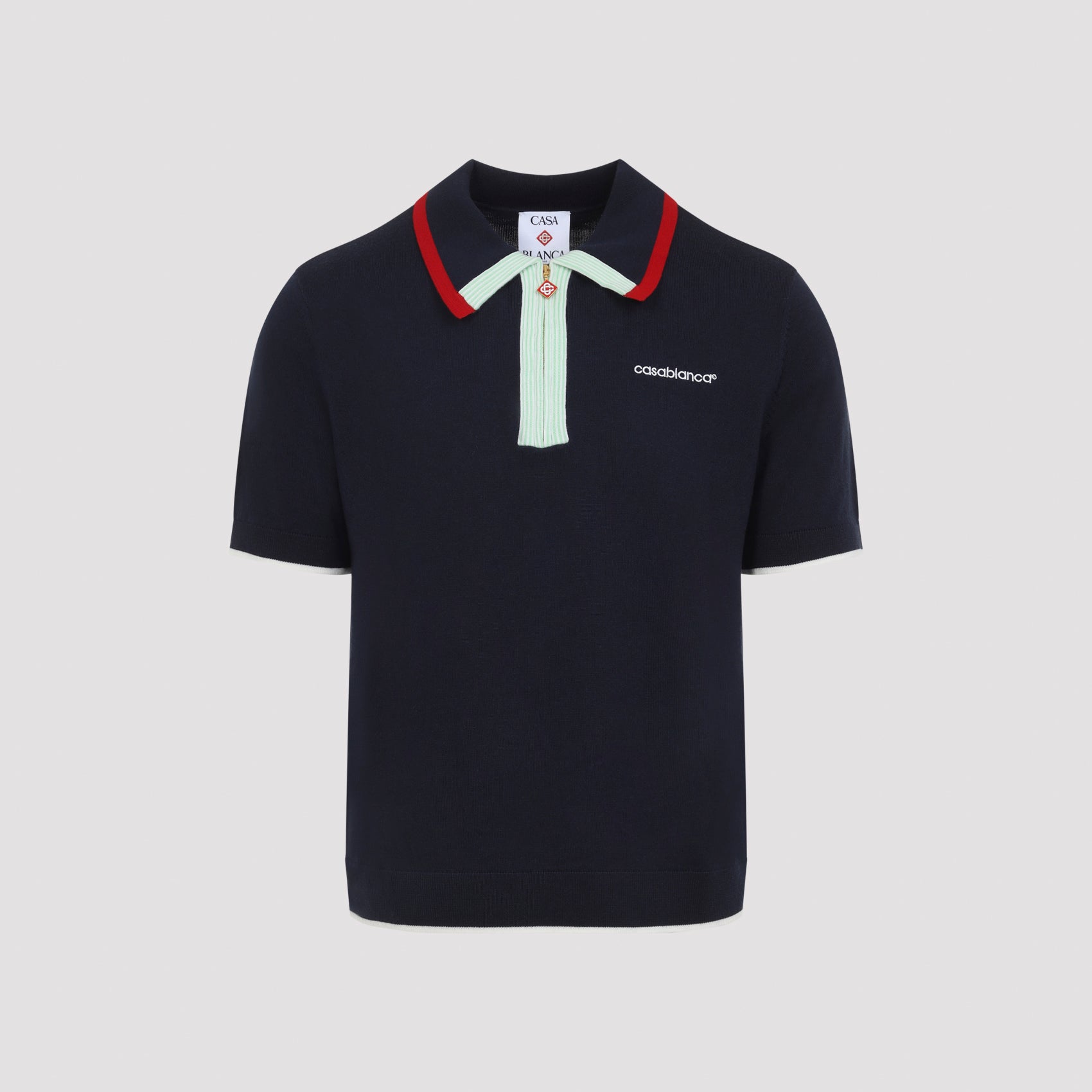 Casablanca Knitted Track Polo
