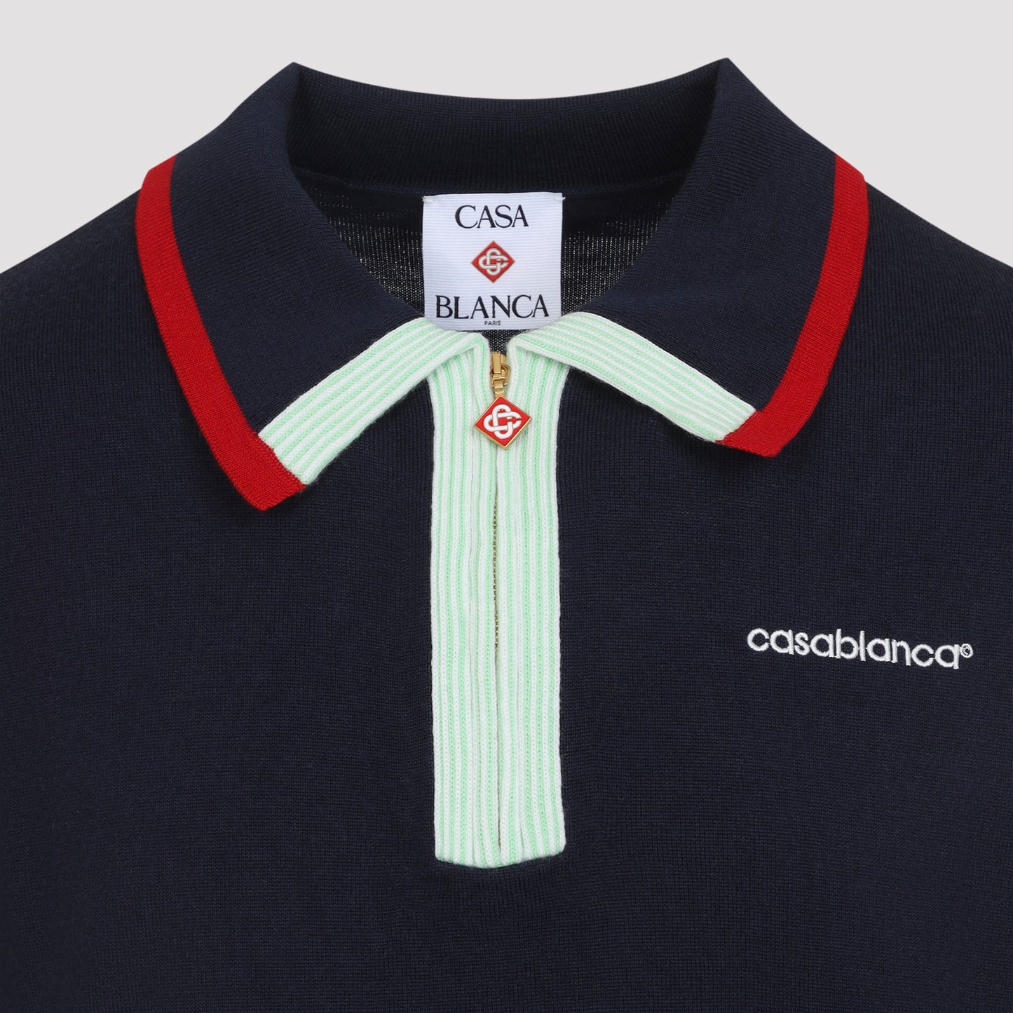 Casablanca Knitted Track Polo