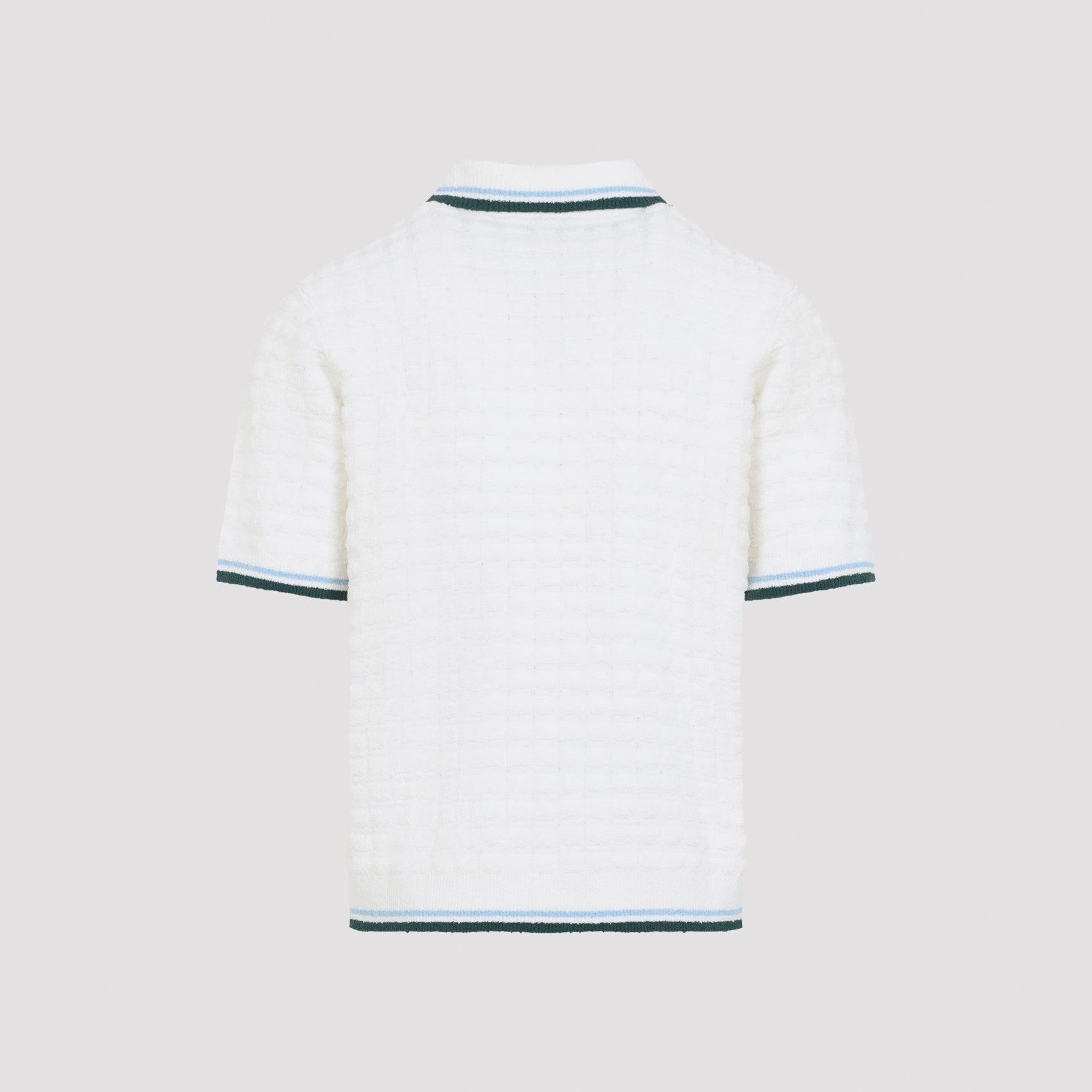 Casablanca Boucle short-sleeve Knitted Polo
