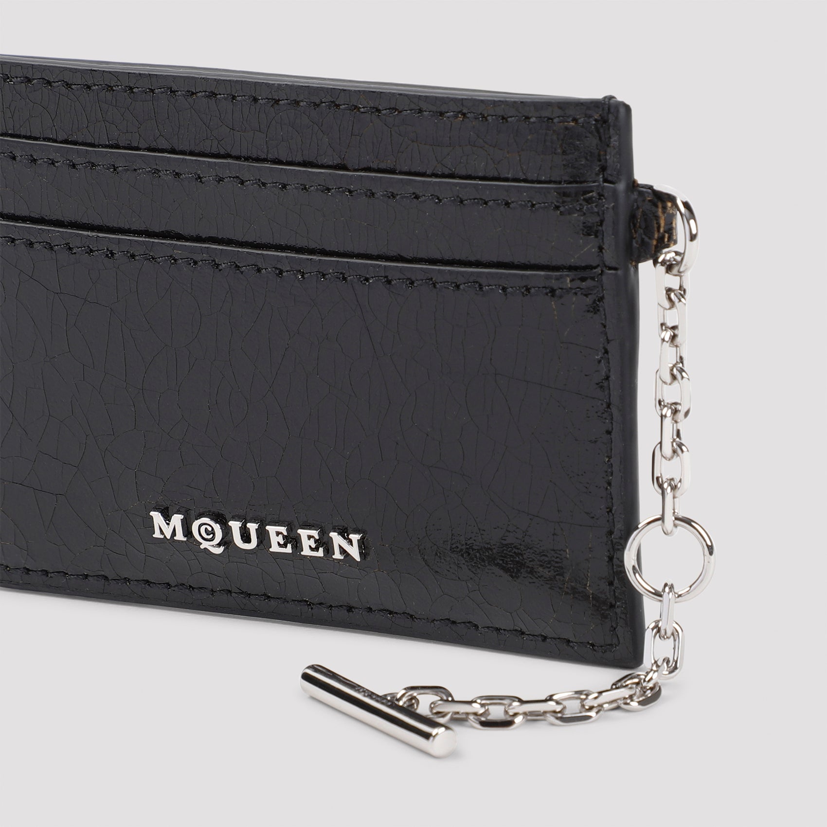 Alexander McQueen Leather Sling Card Holder