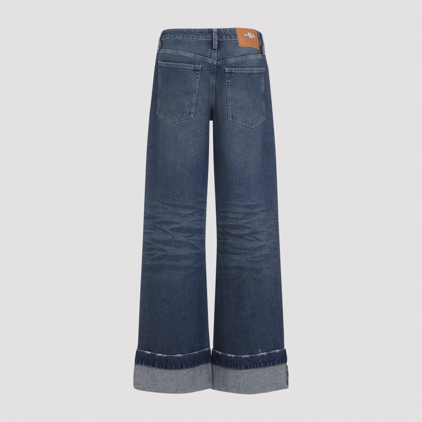 Simone Rocha Distressed Straight Leg Jeans