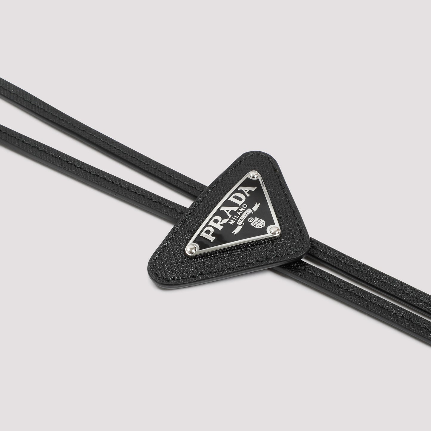 Prada Saffiano Leather Bolo Tie
