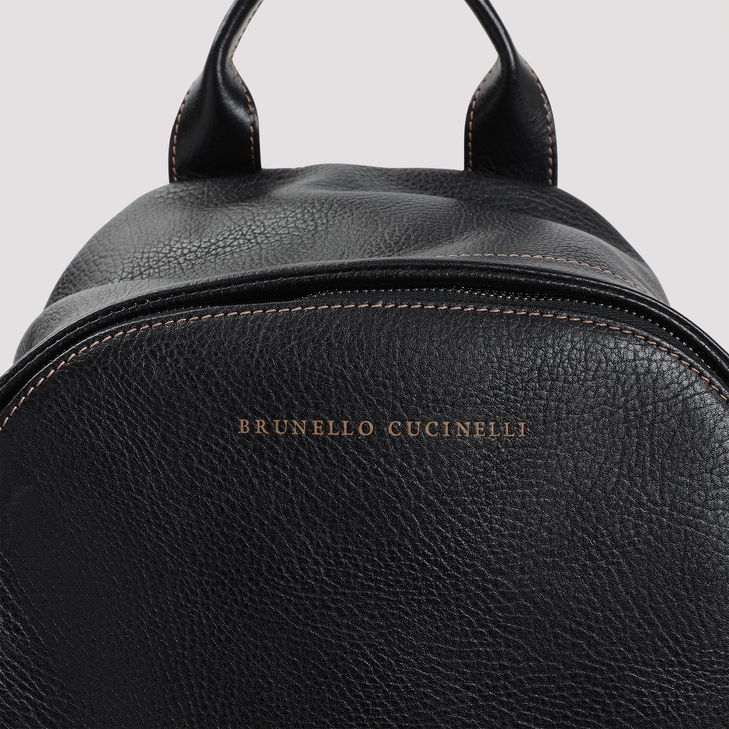 Brunello Cucinelli Grained Leather Backpack