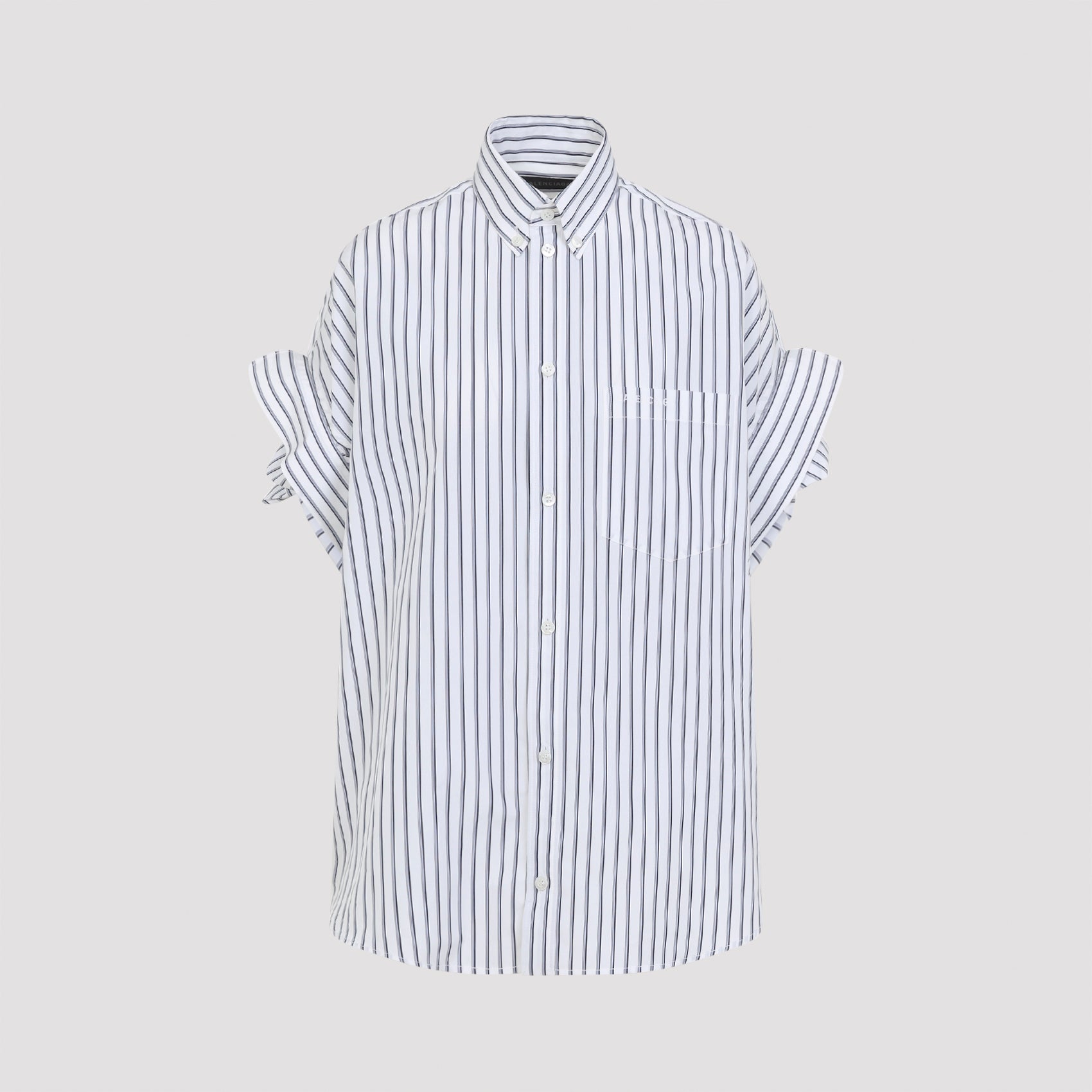 Balenciaga Tucked Sleeve Shirt