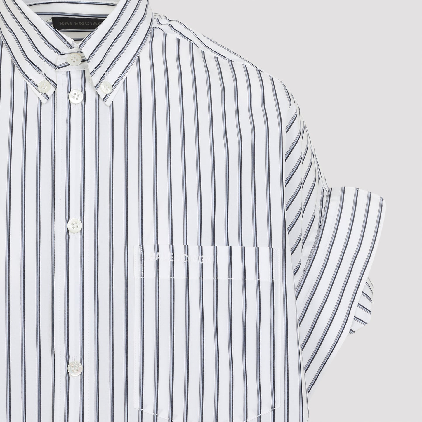 Balenciaga Tucked Sleeve Shirt