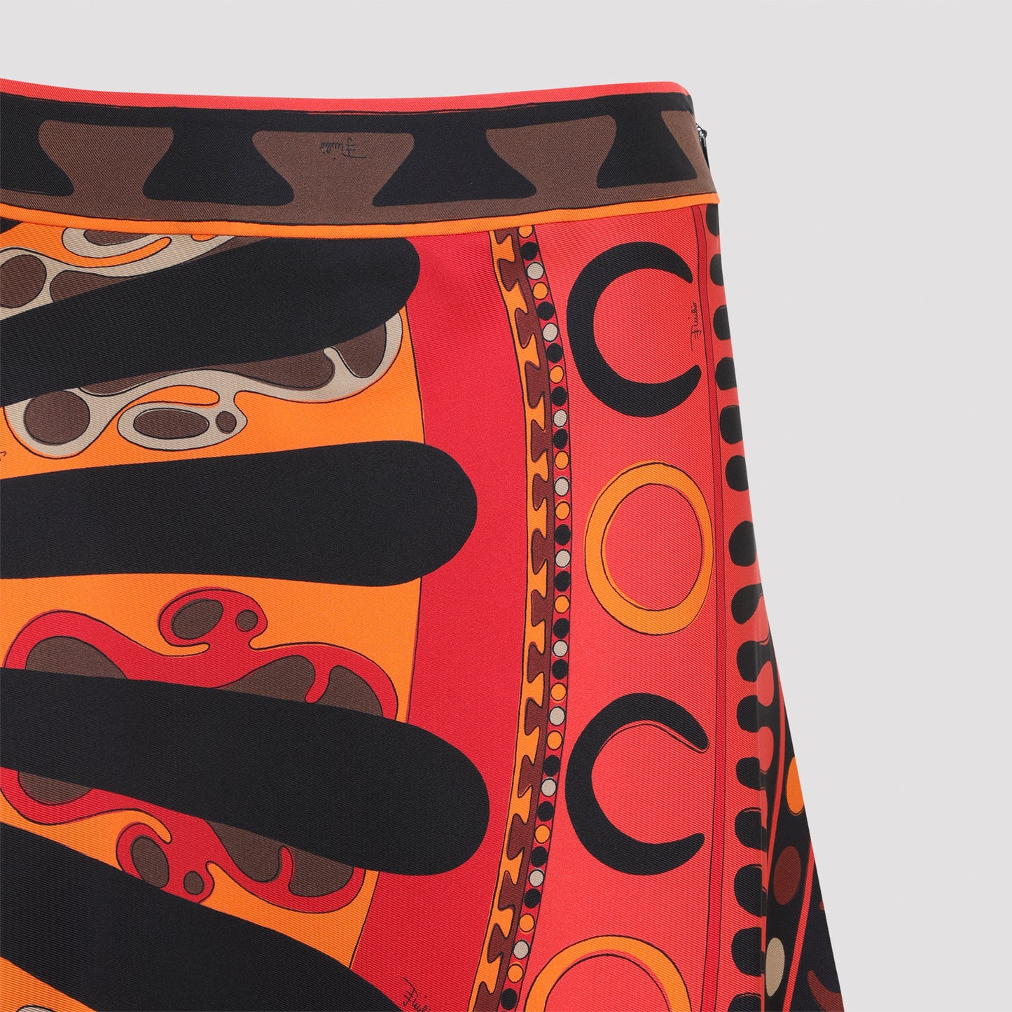 Pucci Asymmetric Draped Skirt