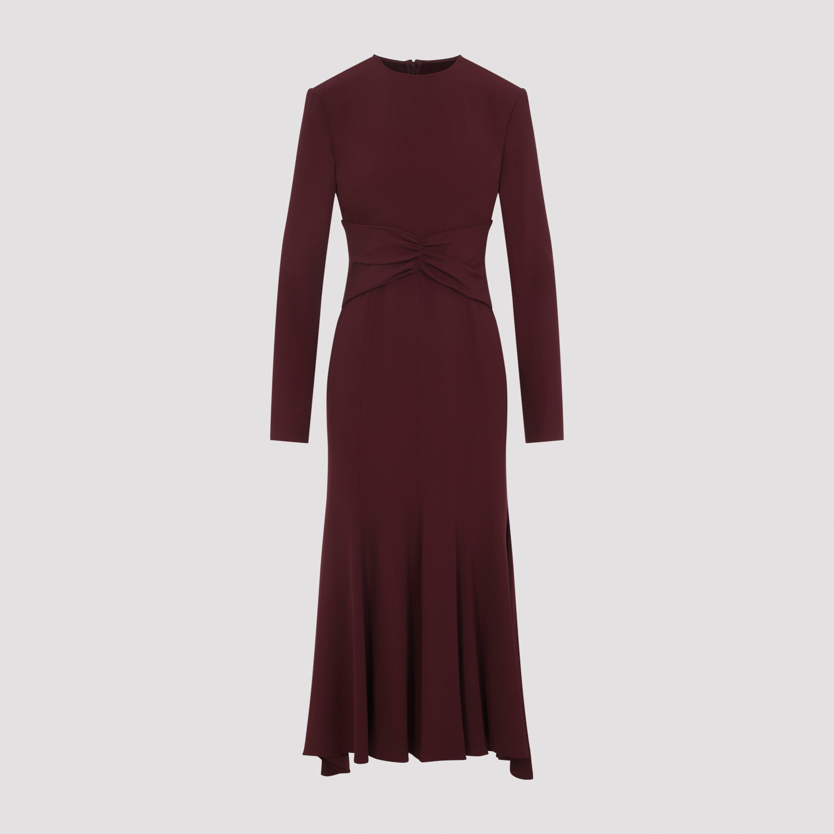 Alberta Ferretti Satin Midi Dress