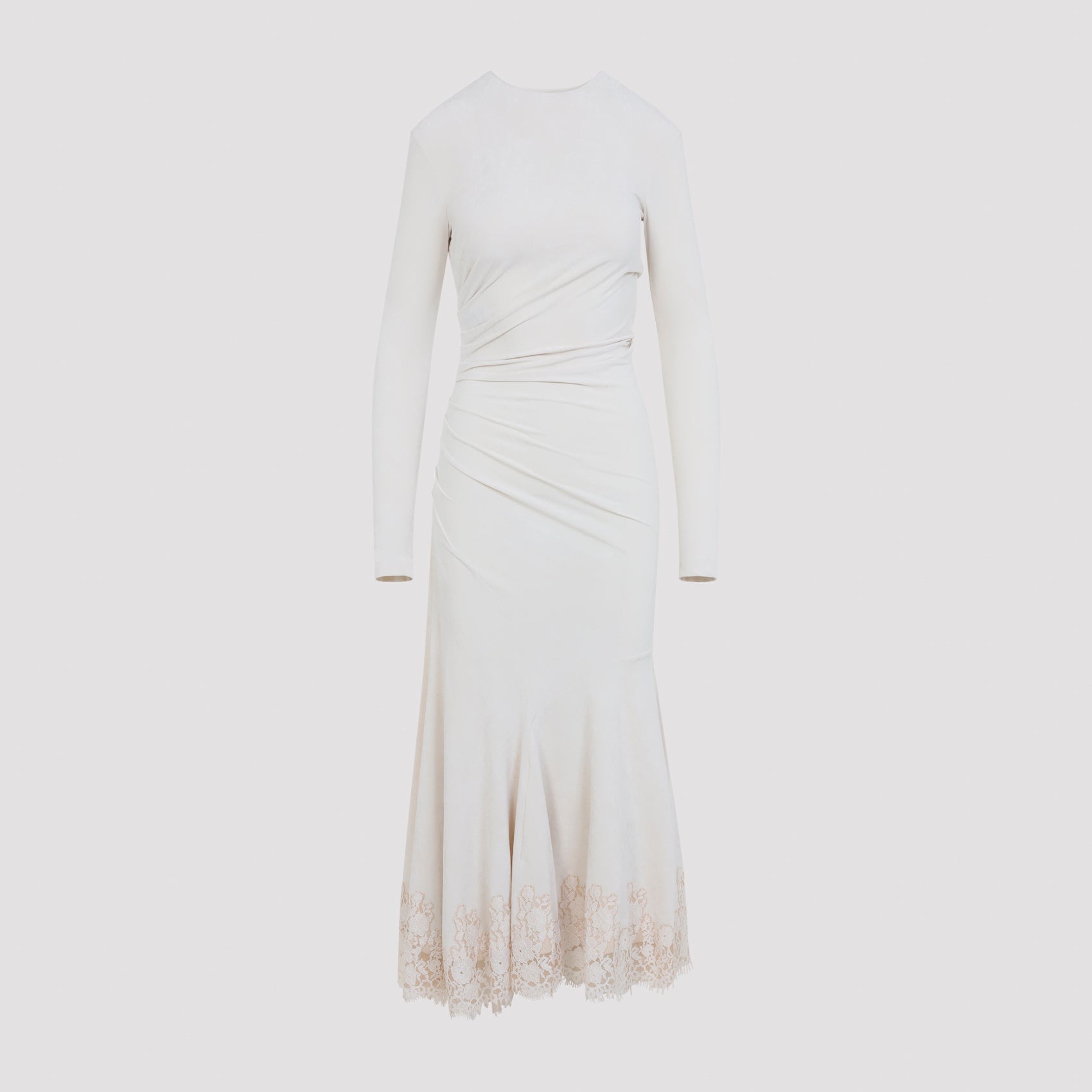 Alberta Ferretti Velvet Midi Dress