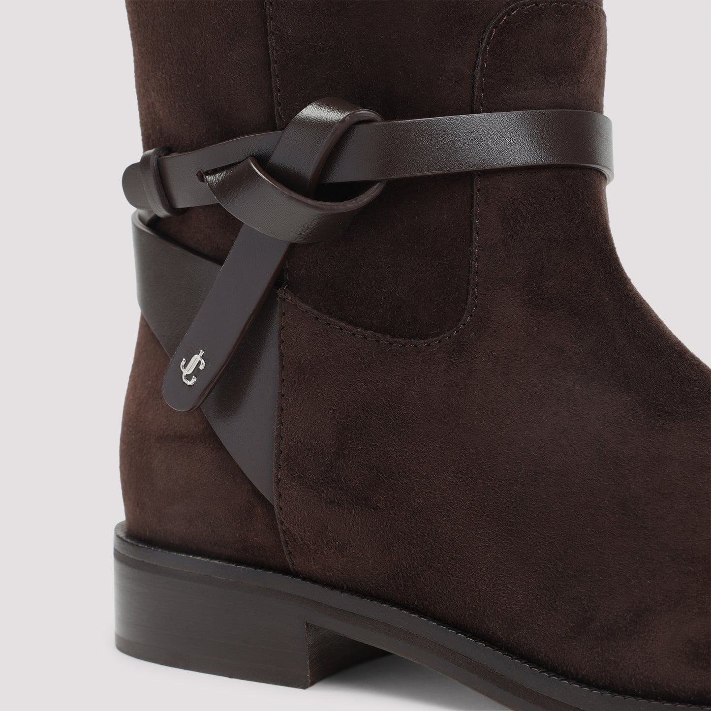 Jimmy Choo Suede Lawton Kb Flat Boots