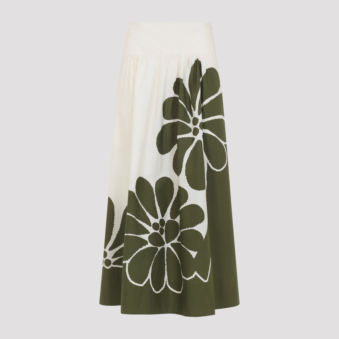 Farm Bio Palermo Green Midi Skirt