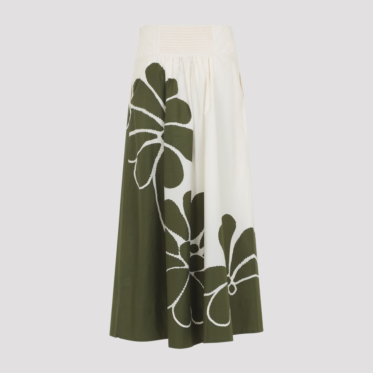 Farm Bio Palermo Green Midi Skirt