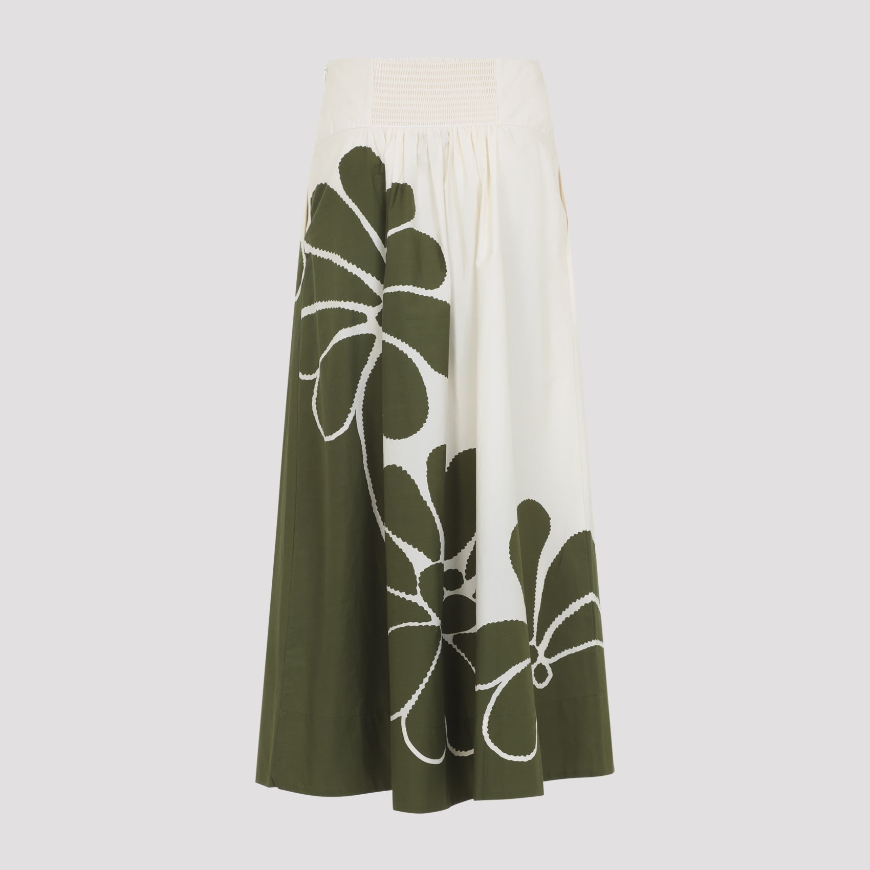 Farm Bio Palermo Green Midi Skirt
