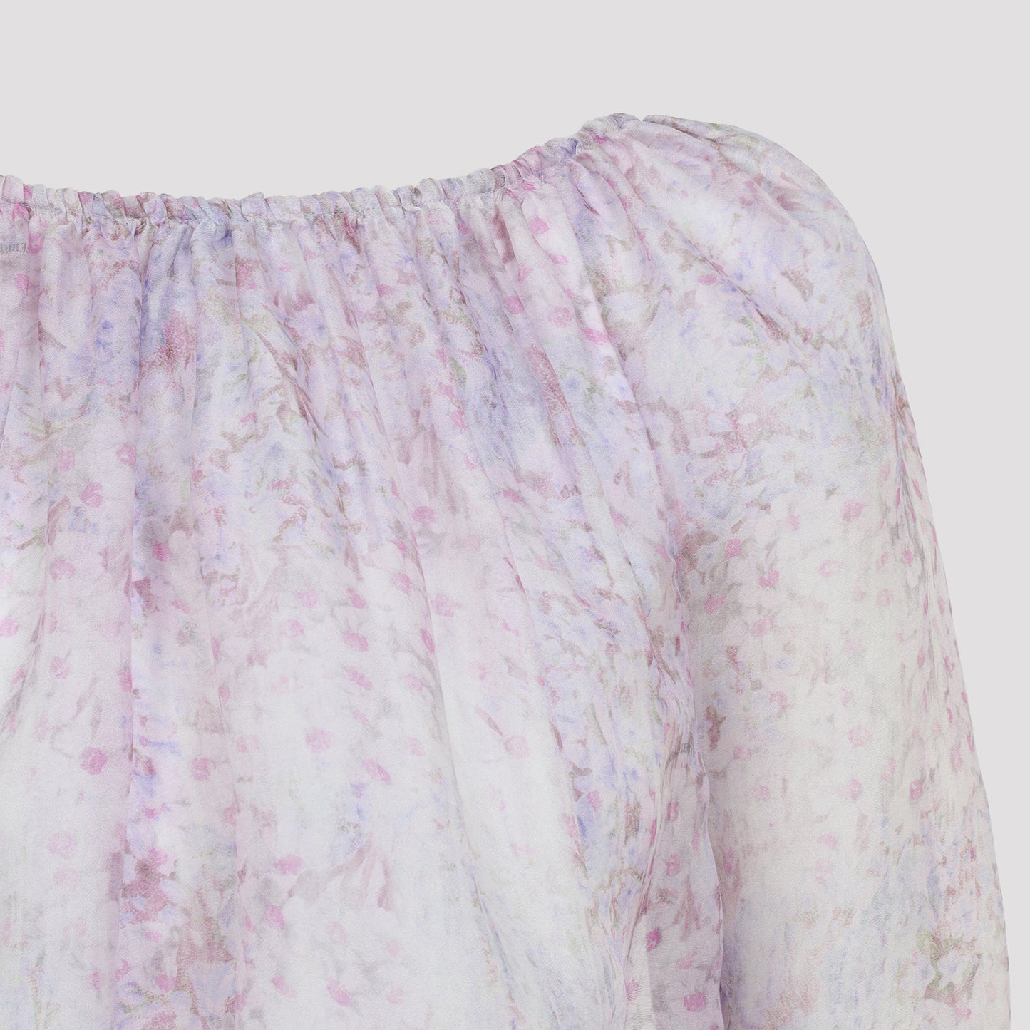 Alberta Ferretti Printed Organza Blouse