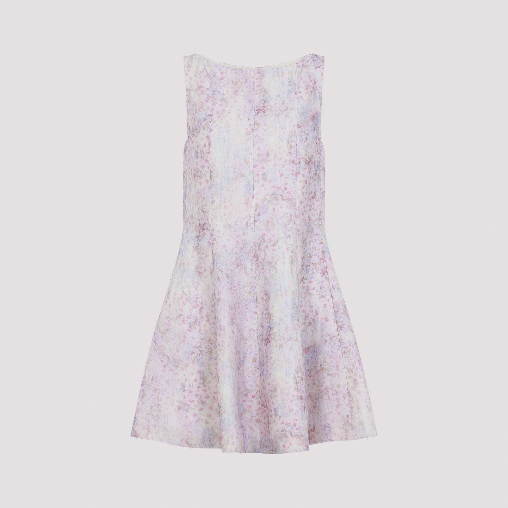 Alberta Ferretti Printed Organza Mini Dress