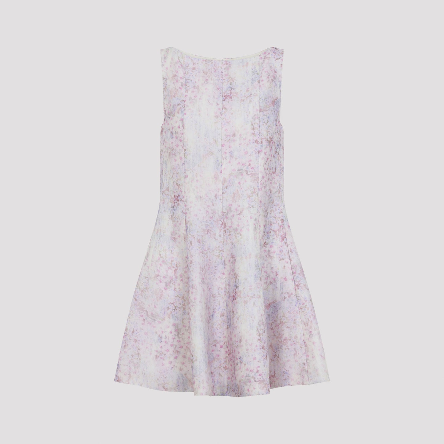 Alberta Ferretti Printed Organza Mini Dress