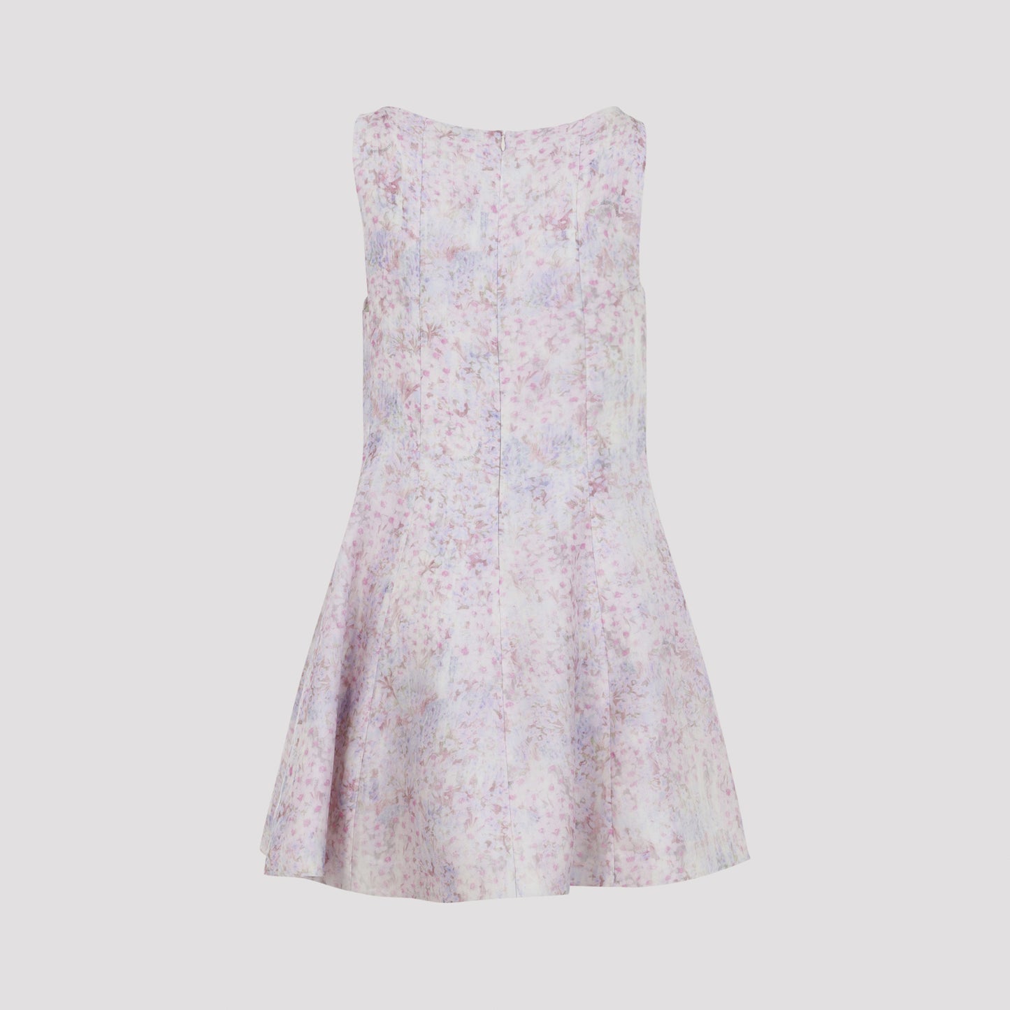 Alberta Ferretti Printed Organza Mini Dress