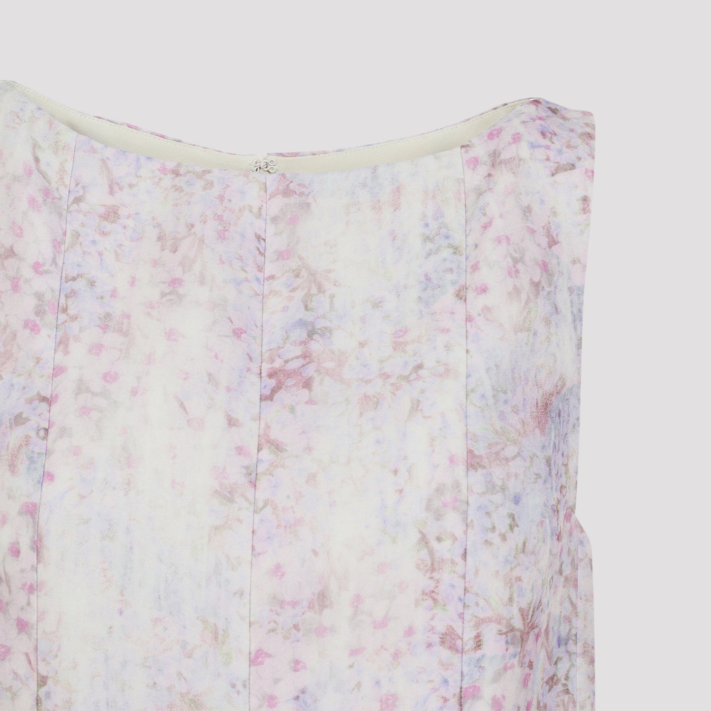 Alberta Ferretti Printed Organza Mini Dress