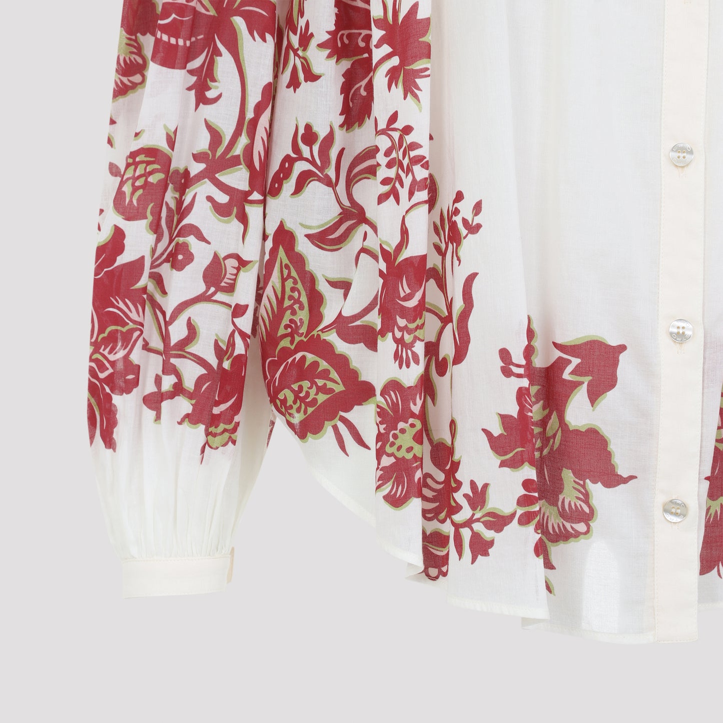 Etro Pleates Band Collar Shirt