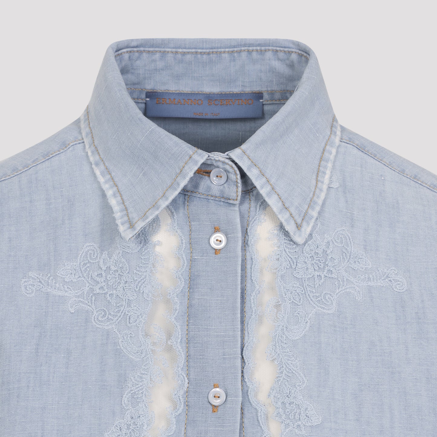Ermanno Scervino Cotton and Linen Shirt