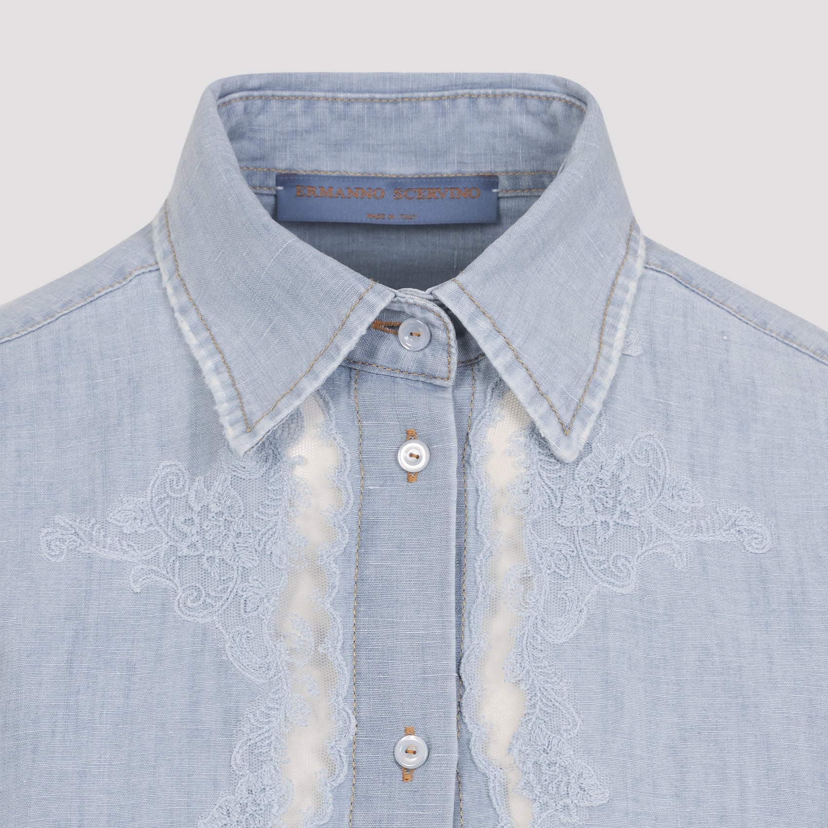 Ermanno Scervino Cotton and Linen Shirt