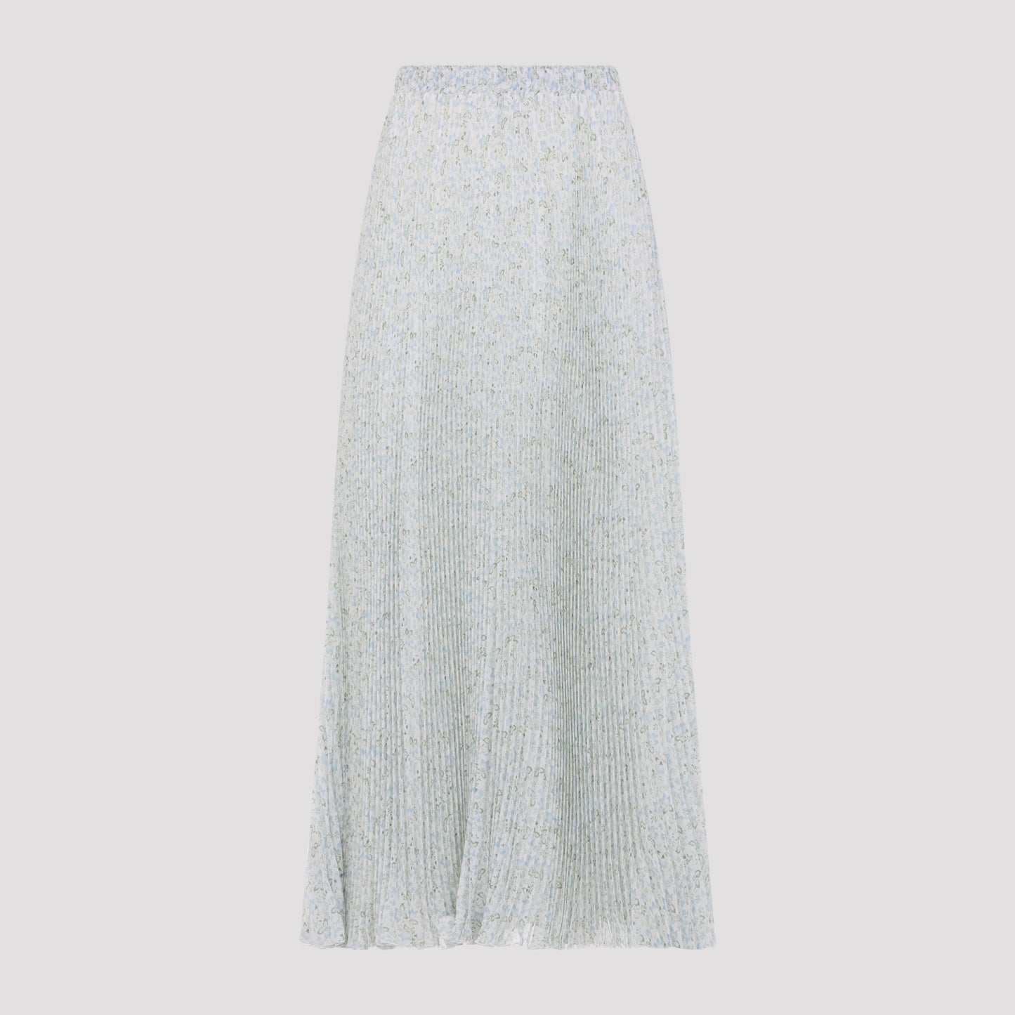 Ermanno Scervino Plisse Printed Midi Skirt