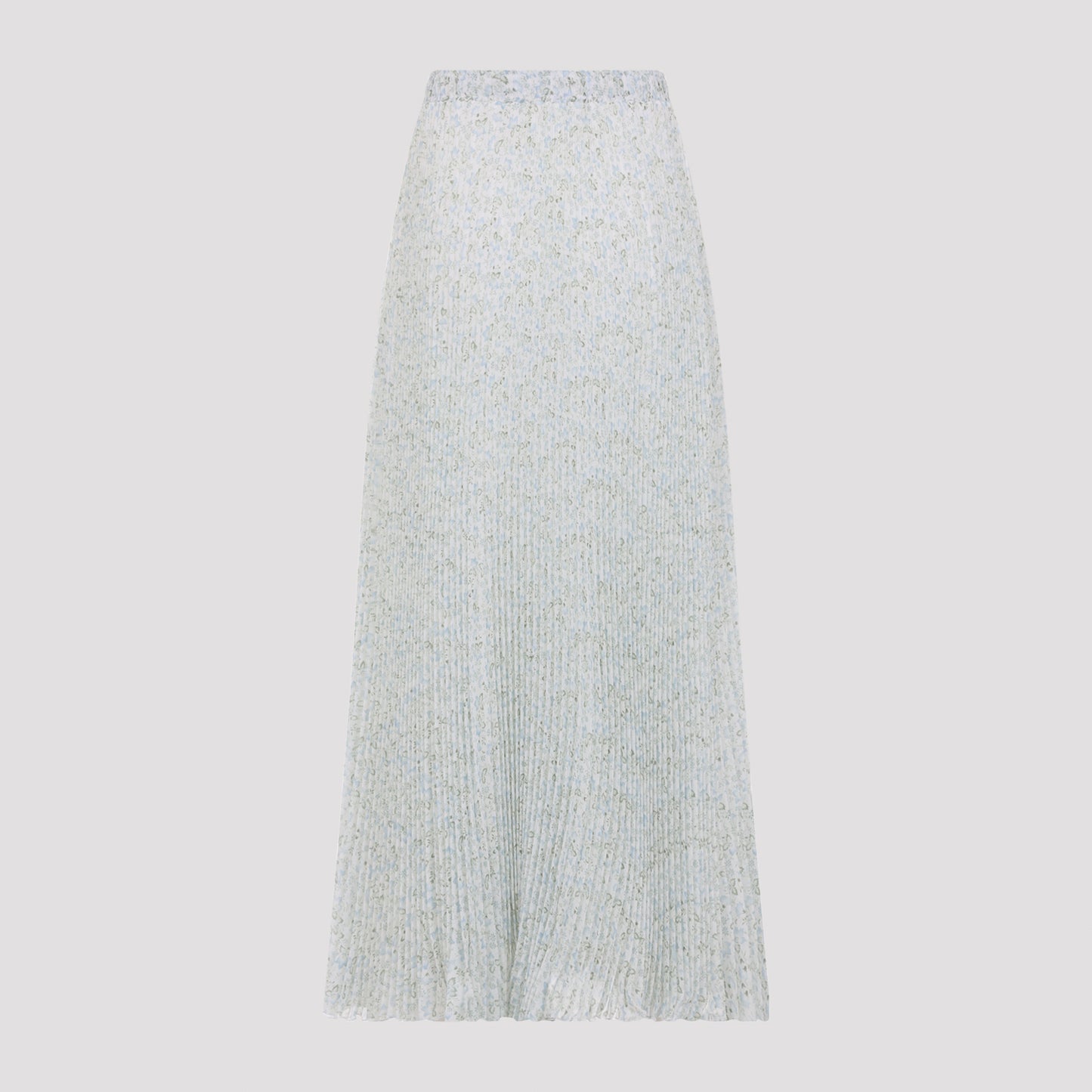 Ermanno Scervino Plisse Printed Midi Skirt