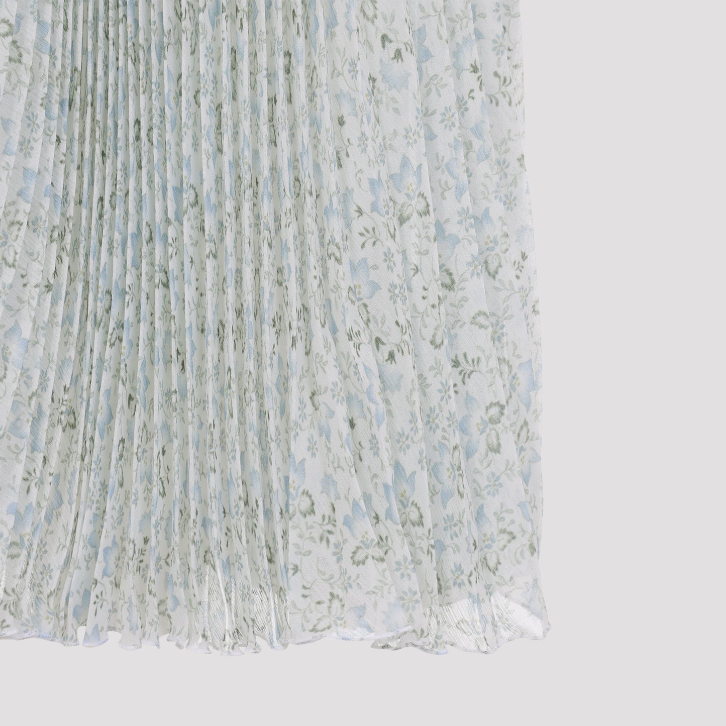 Ermanno Scervino Plisse Printed Midi Skirt
