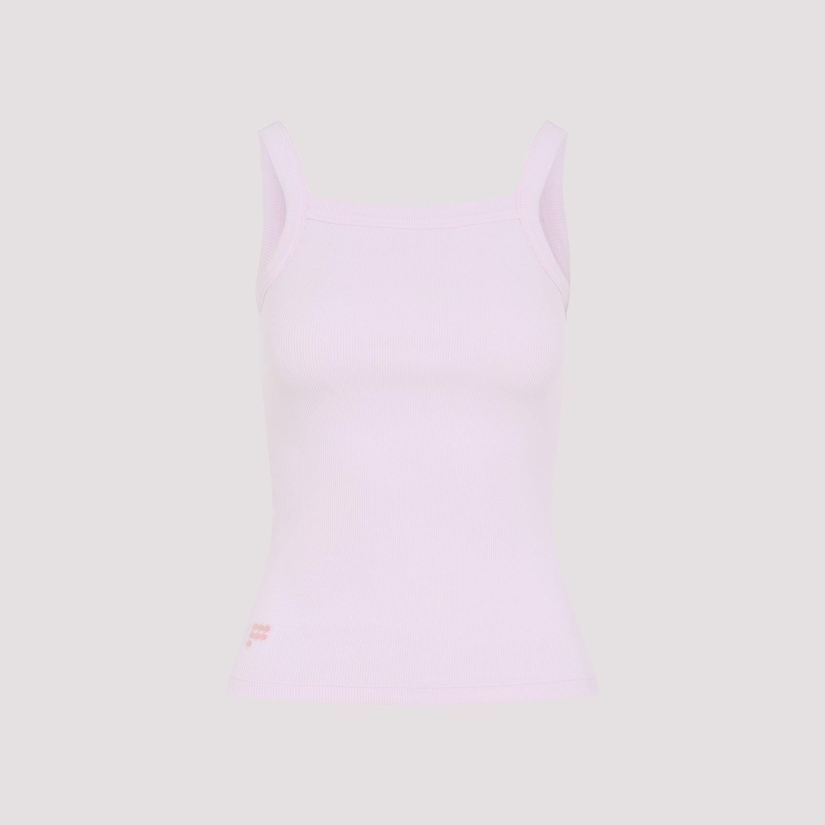 Pangaia Womens Ribbed Square Neck Tank Top