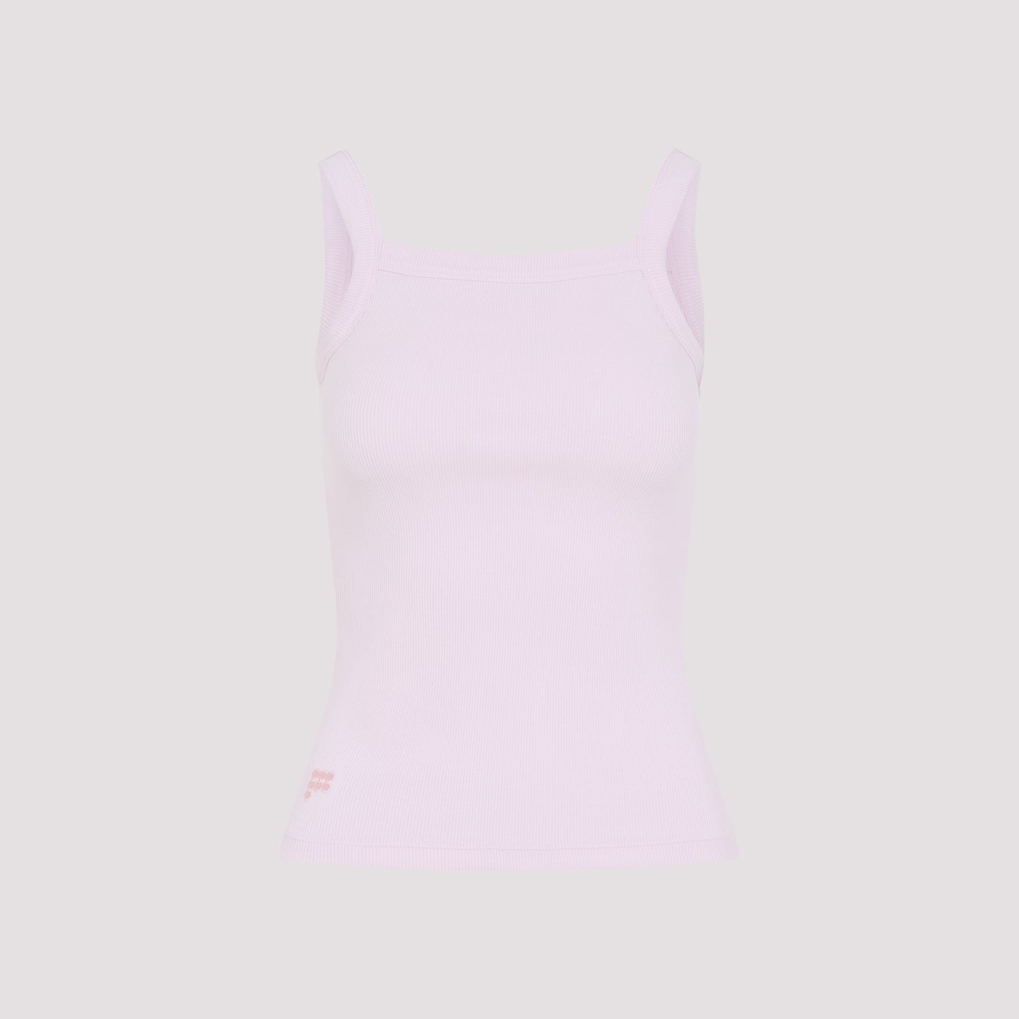 Pangaia Womens Ribbed Square Neck Tank Top