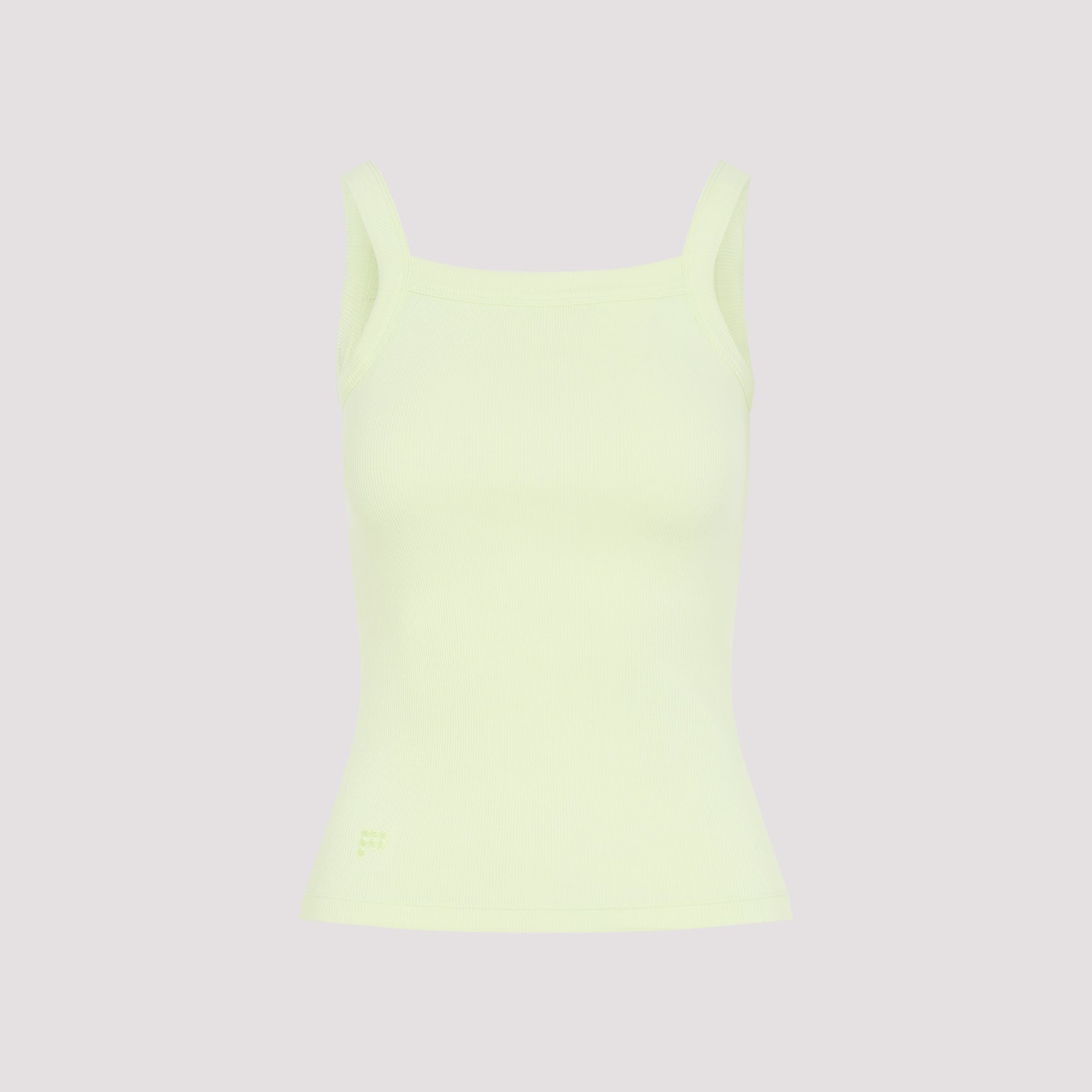 Pangaia Womens Ribbed Square Neck Tank Top