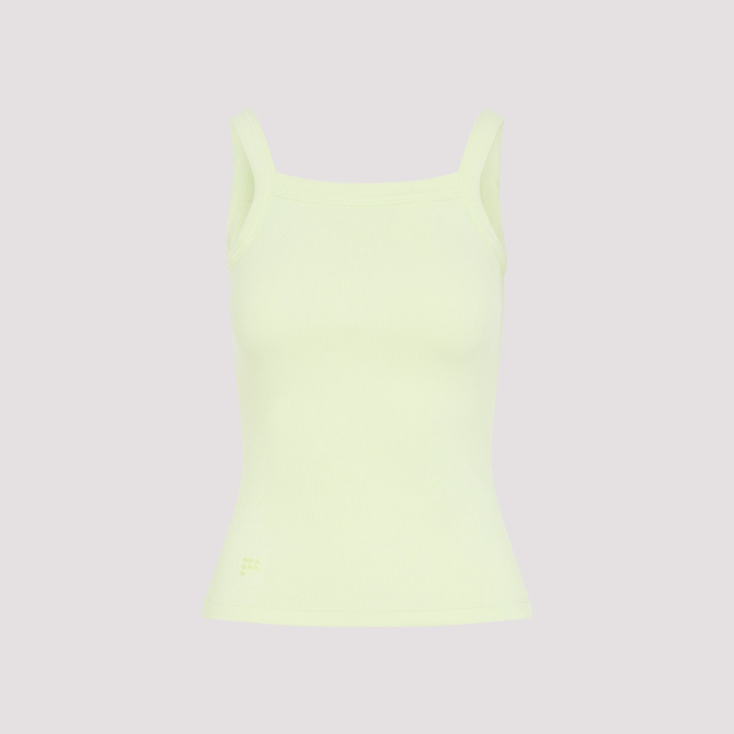 Pangaia Womens Ribbed Square Neck Tank Top