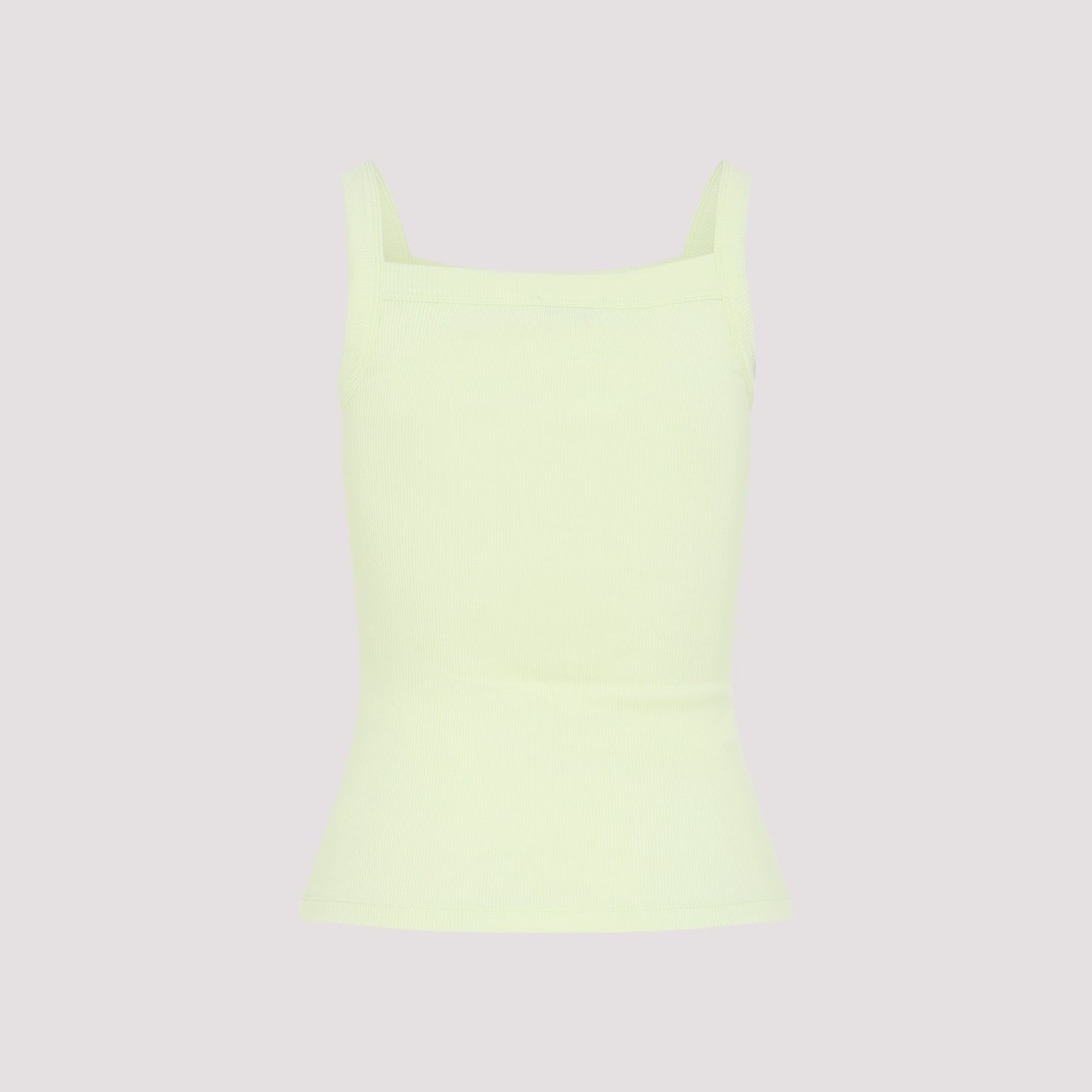 Pangaia Womens Ribbed Square Neck Tank Top