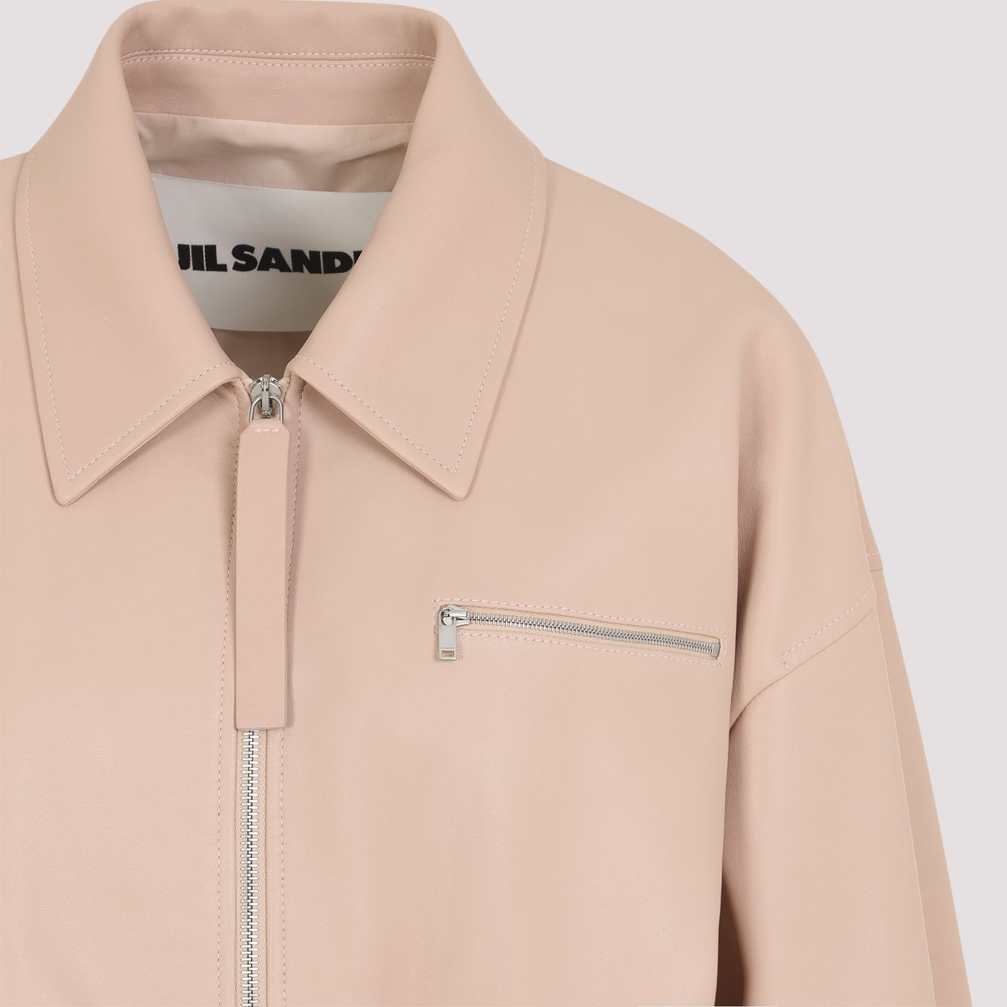 Jil Sander Leather Blouson in Soft Nappa
