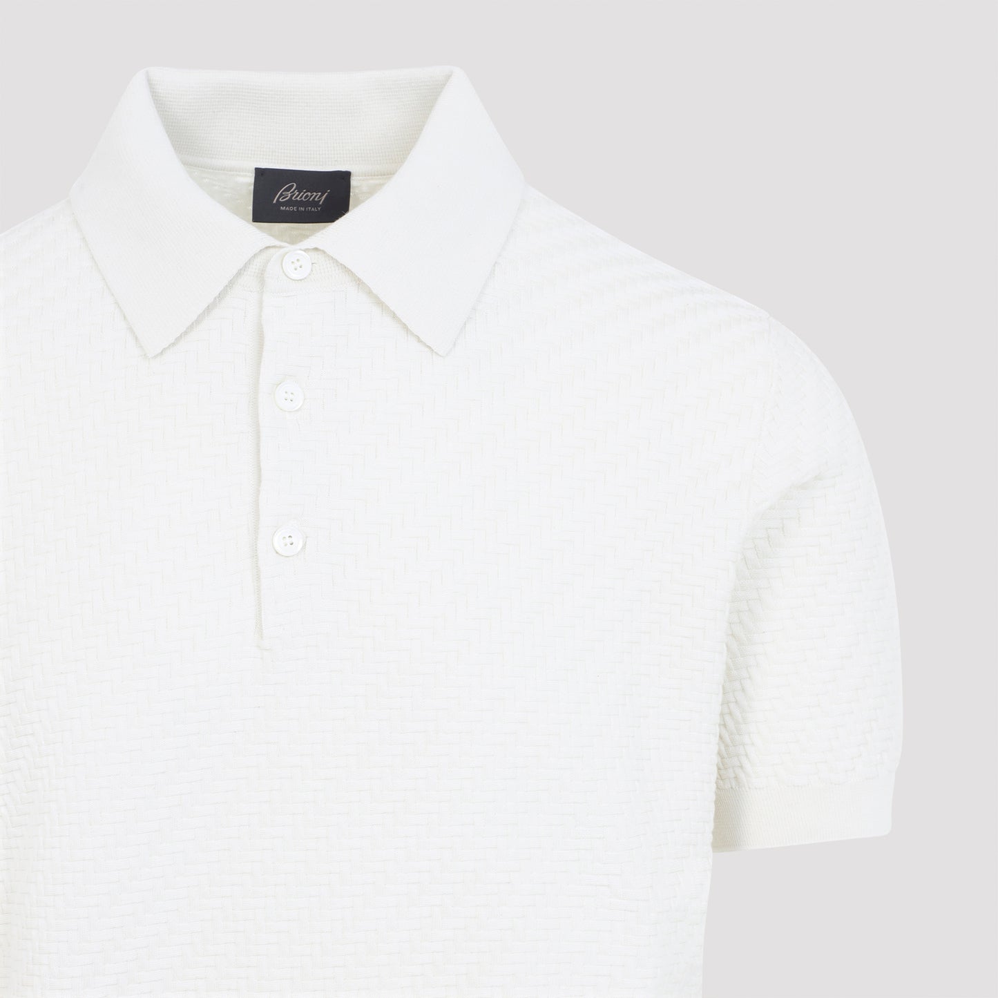 Brioni Cotton and Silk Polo