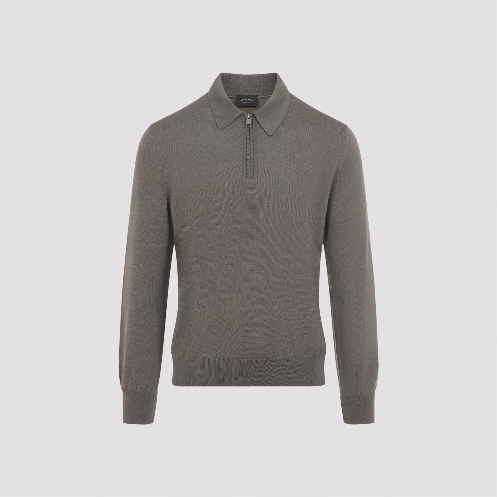 Brioni Long Sleeves Zip Polo