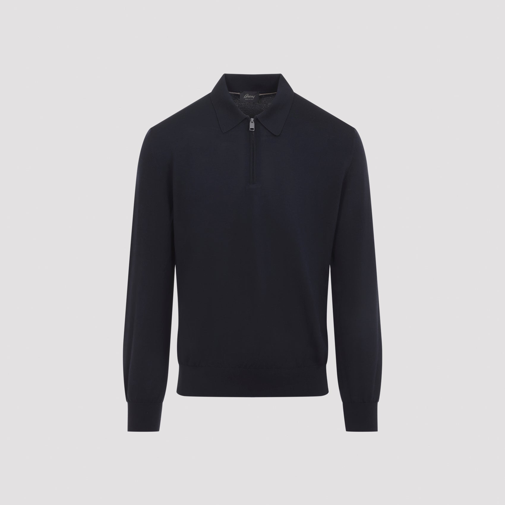 Brioni Long Sleeves Zip Polo