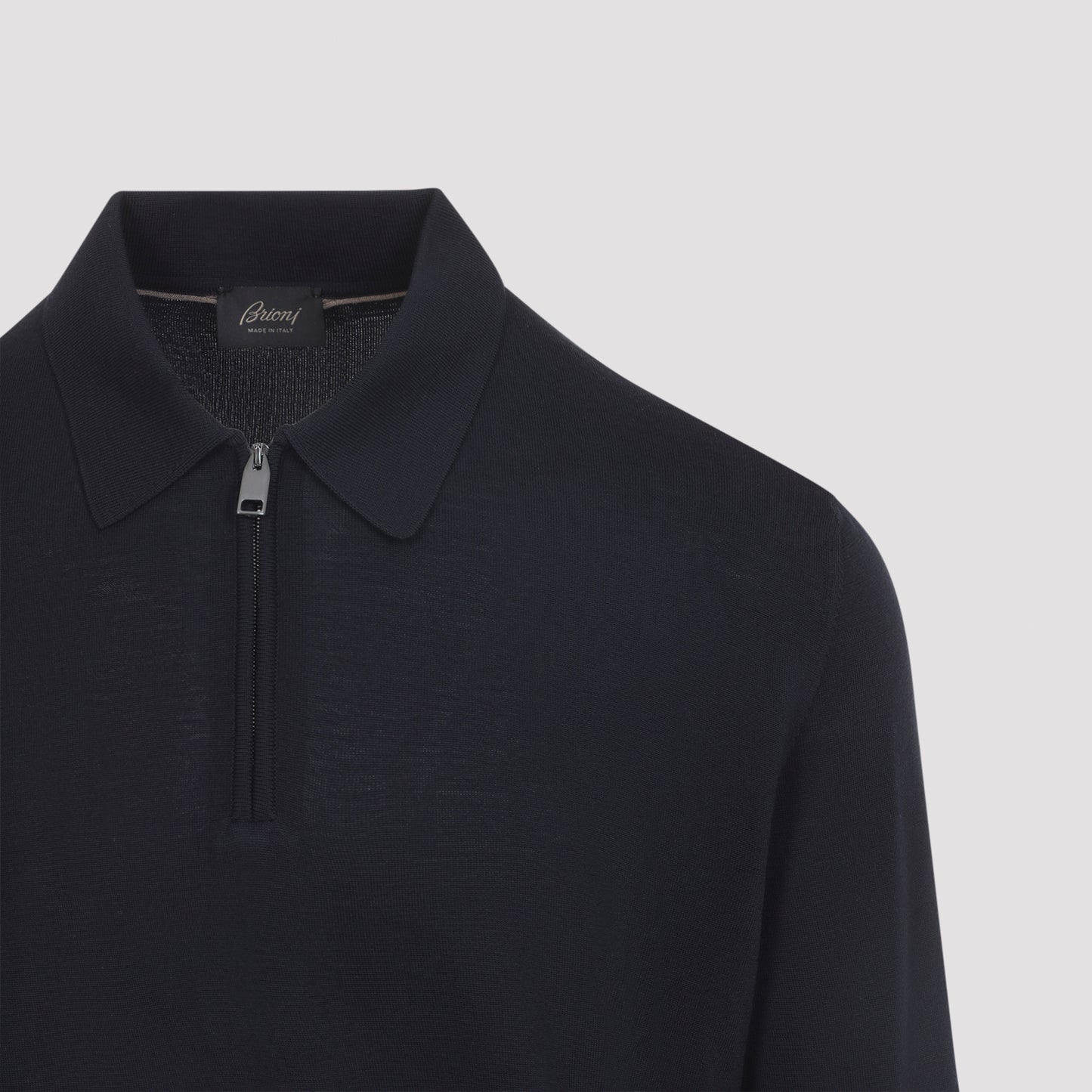 Brioni Long Sleeves Zip Polo