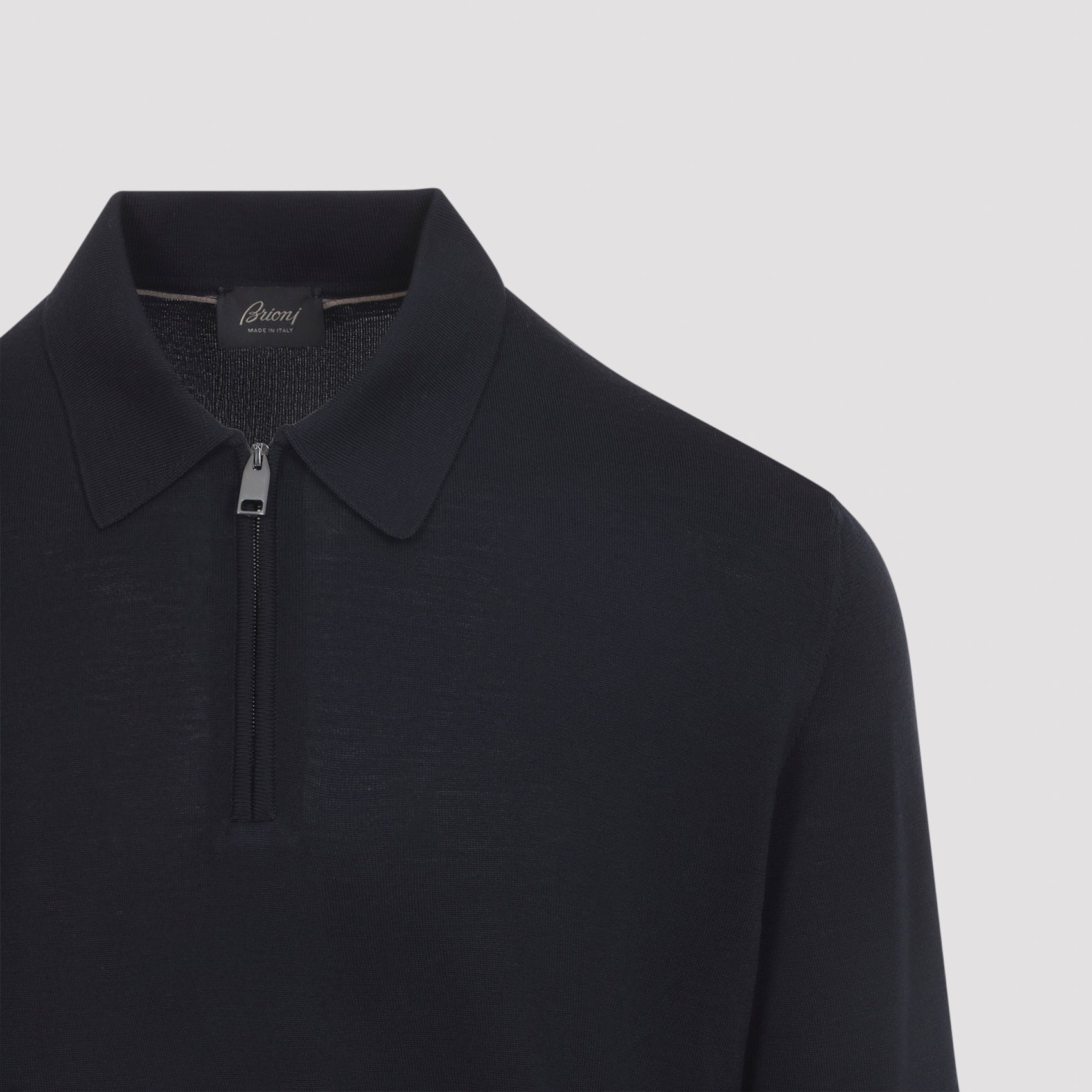Brioni Long Sleeves Zip Polo