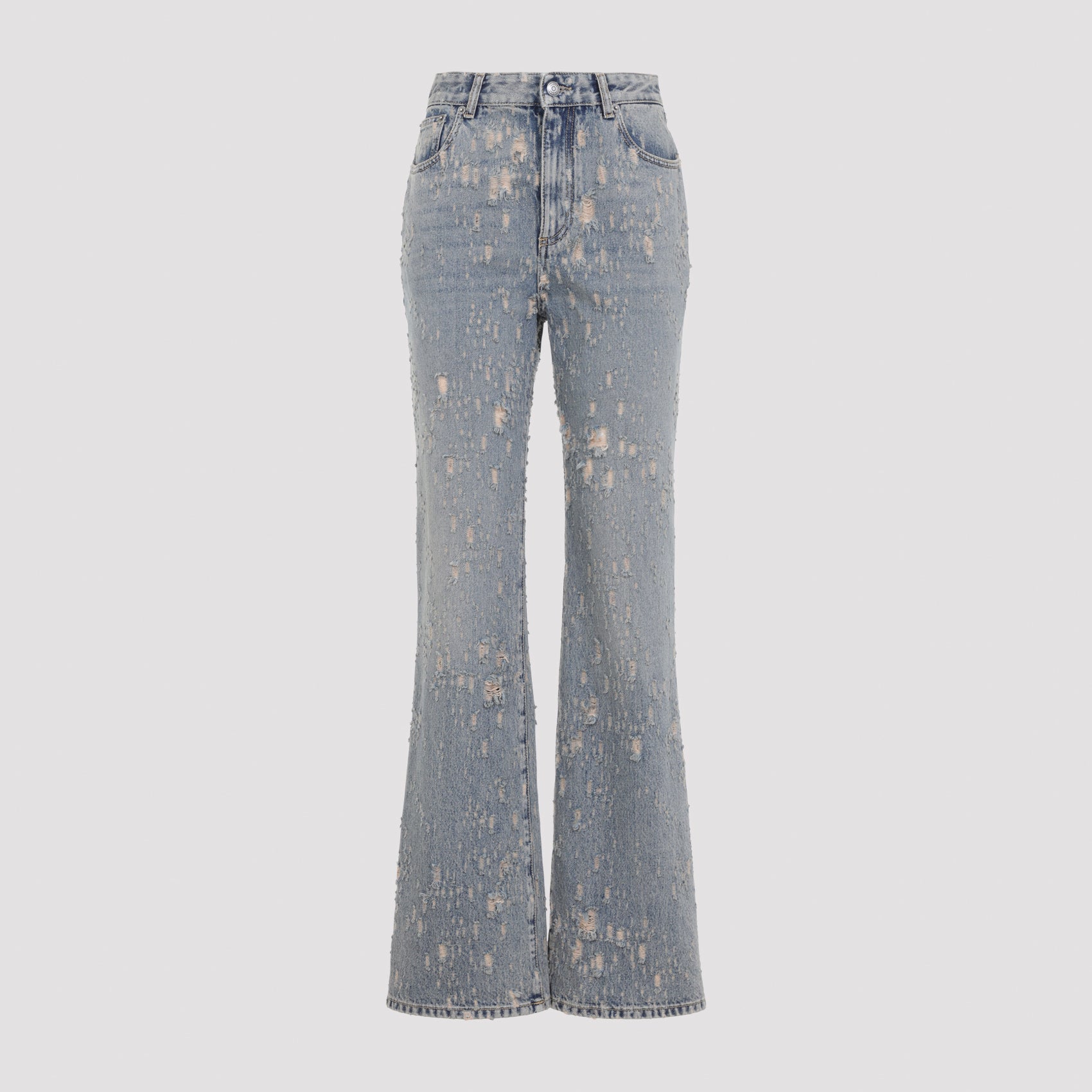 Alexander McQueen Distressed Flared Jeans