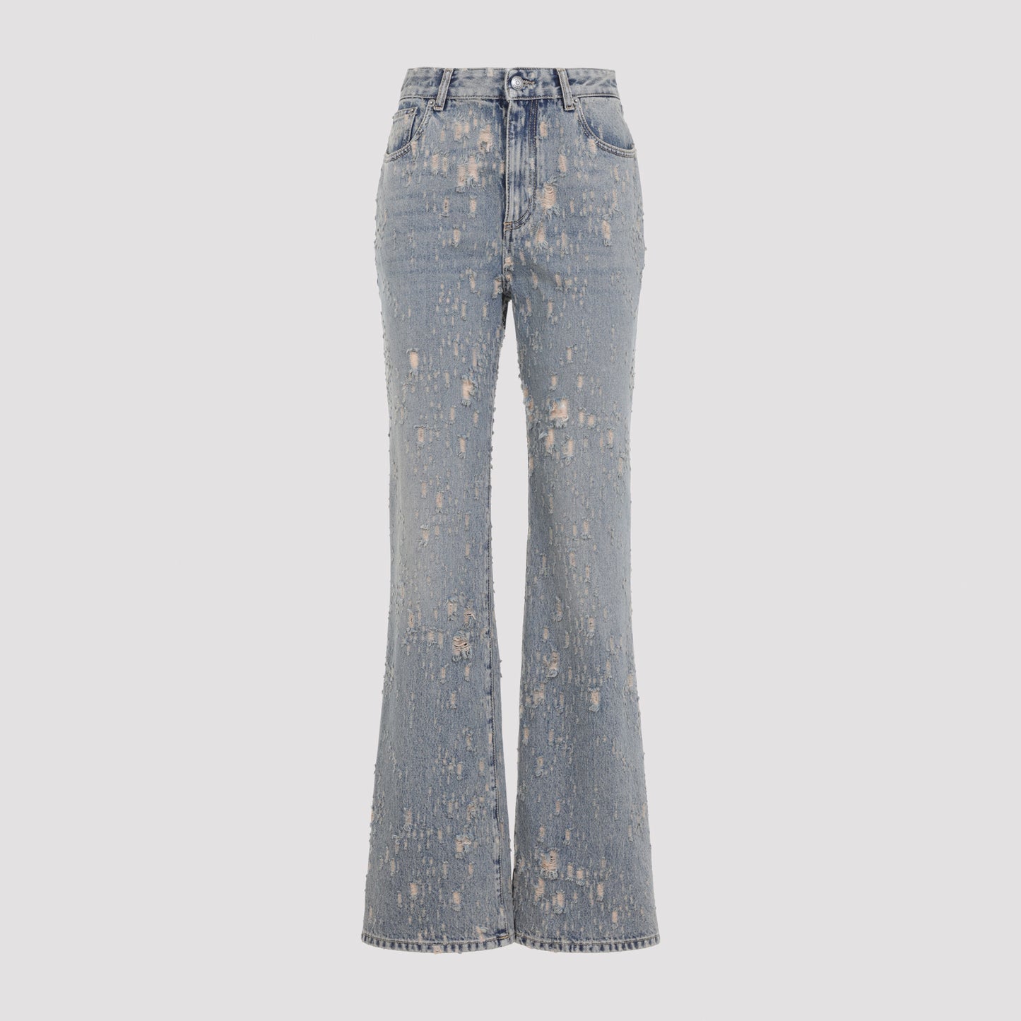 Alexander McQueen Distressed Flared Jeans