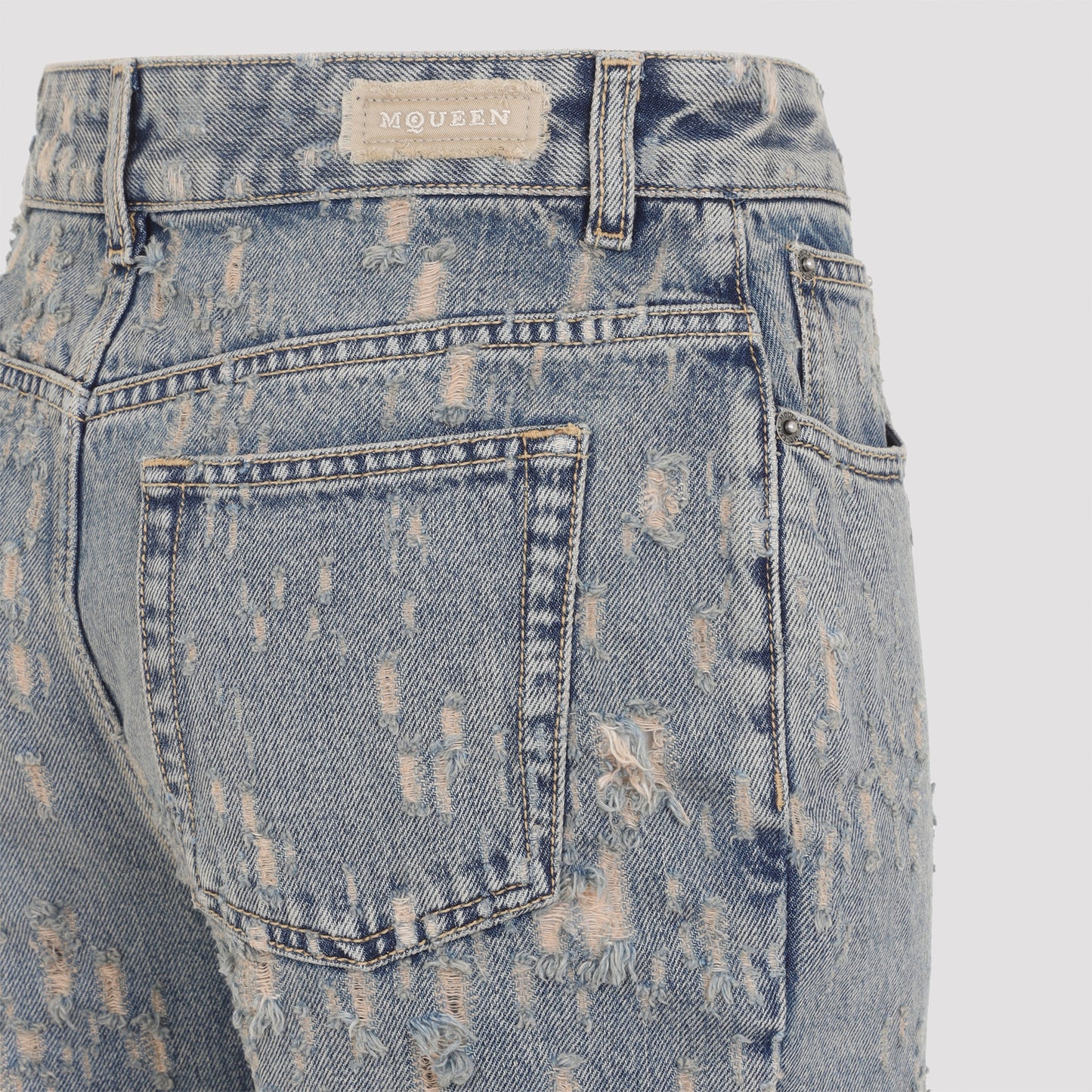 Alexander McQueen Distressed Flared Jeans