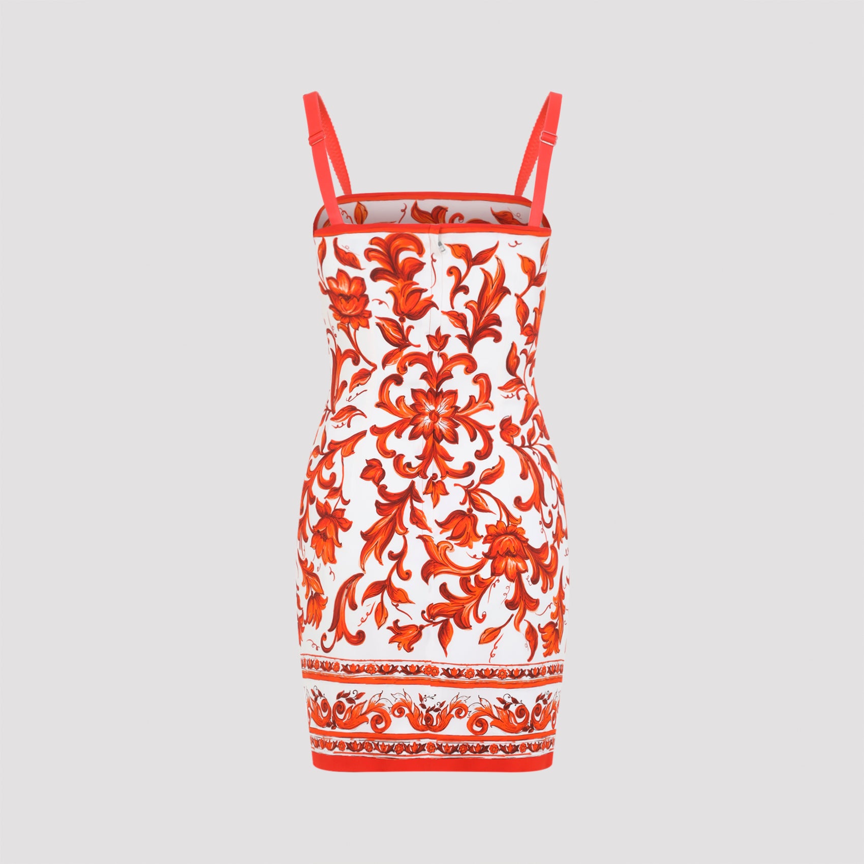 Dolce & Gabbana Charmeuse Maiolica Mini Dress