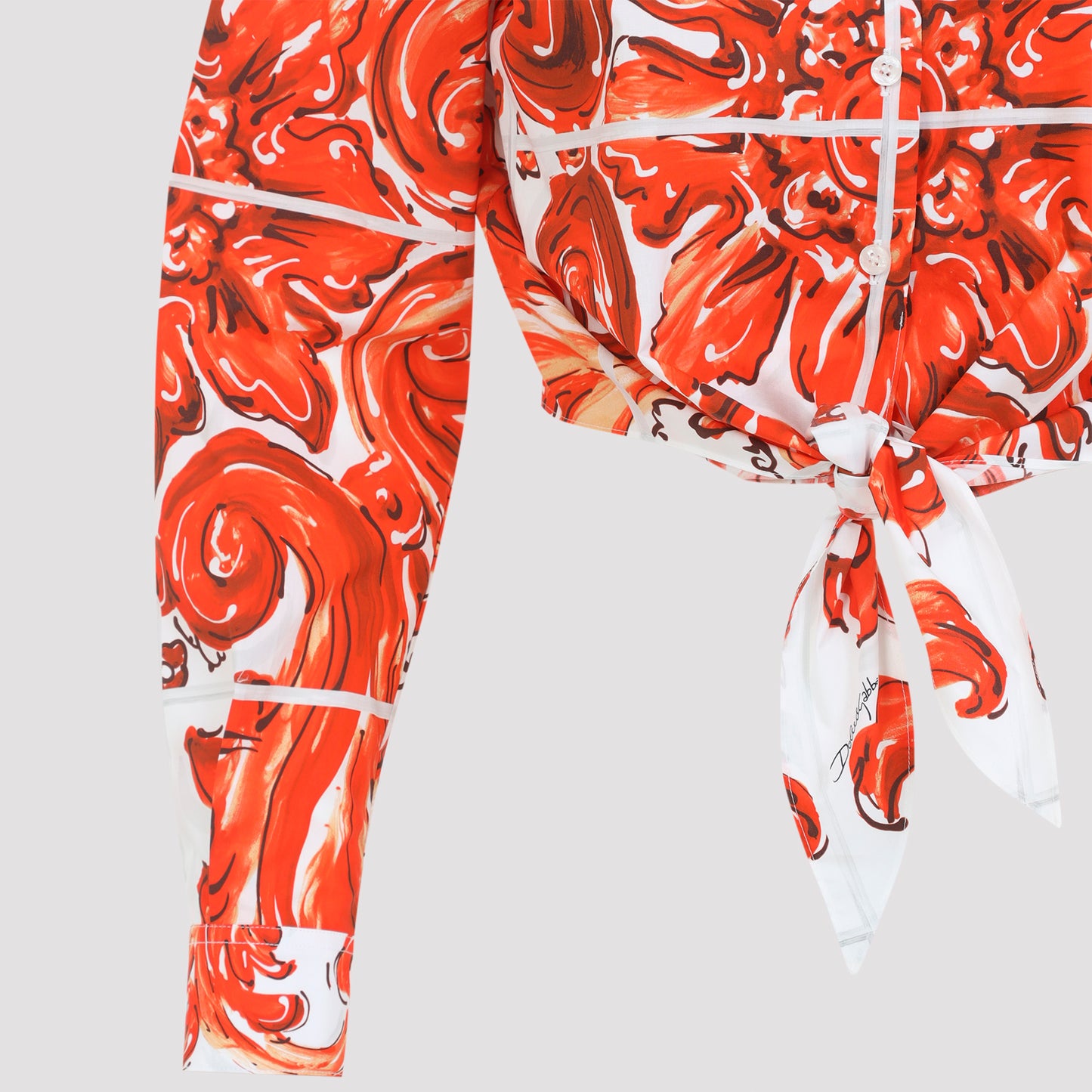Dolce & Gabbana Popeline Maiolica Shirt