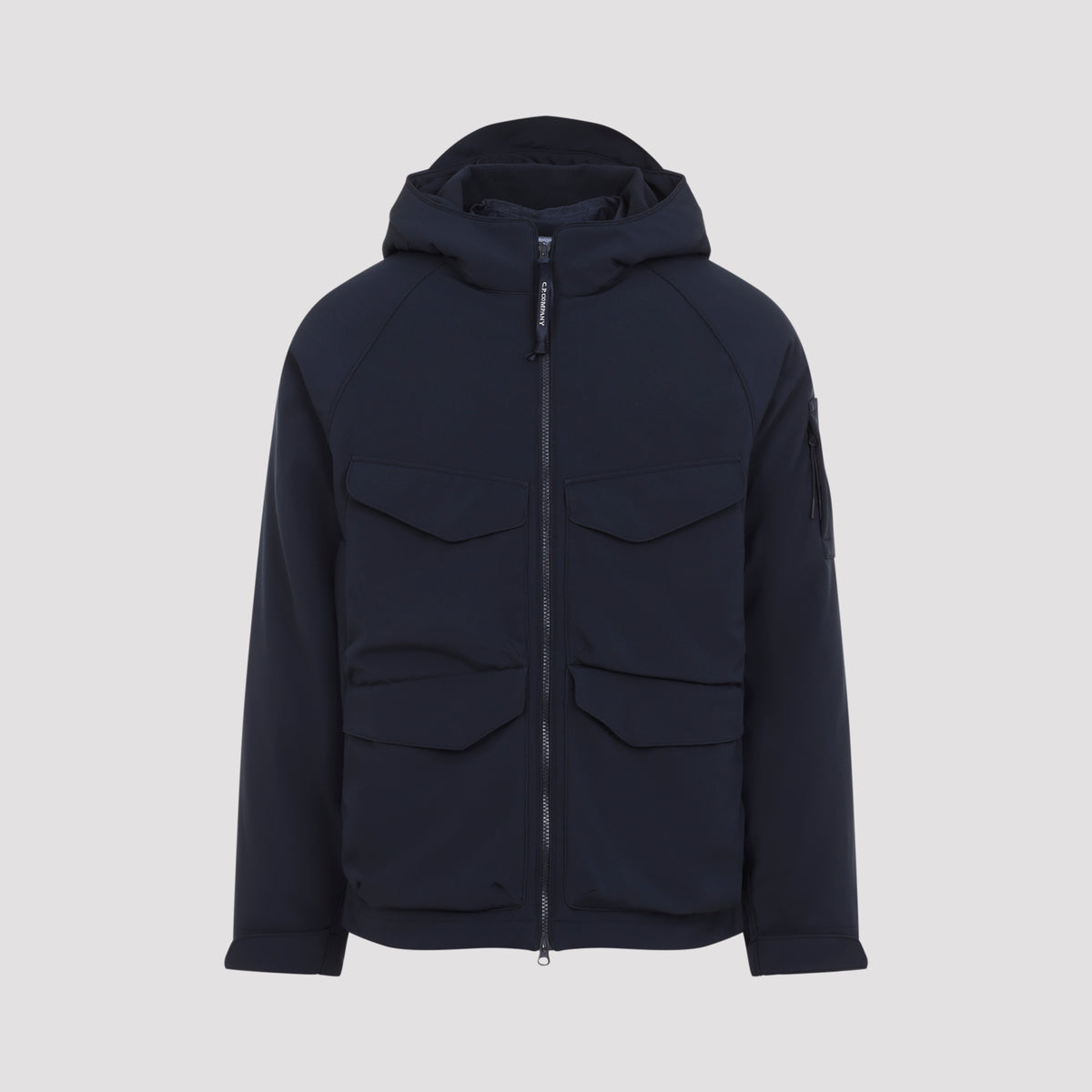 Cp Company Shell Padded Hooded Lens Jacket