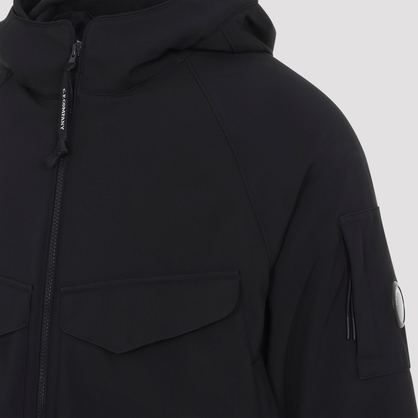 Cp Company Shell Padded Hooded Lens Jacket