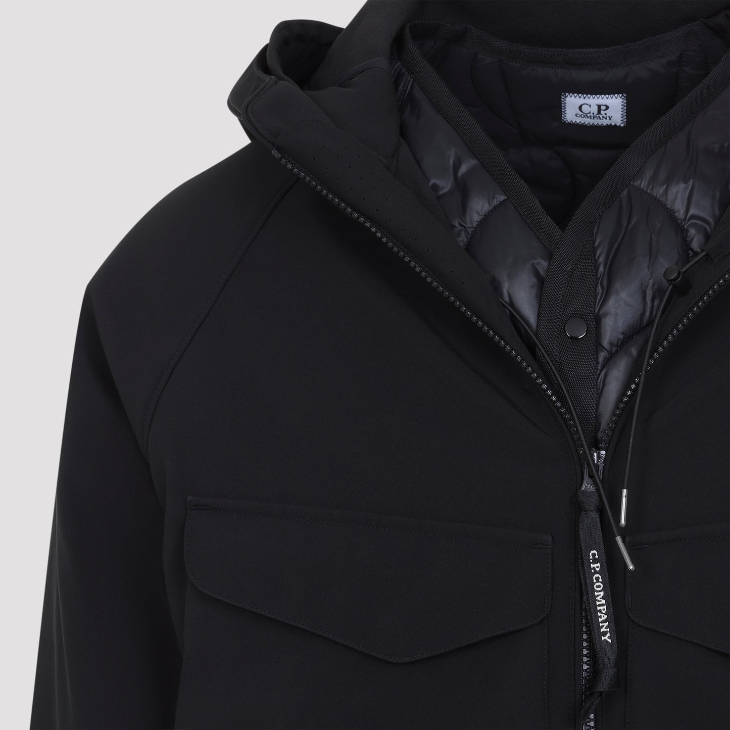 Cp Company Shell Padded Hooded Lens Jacket