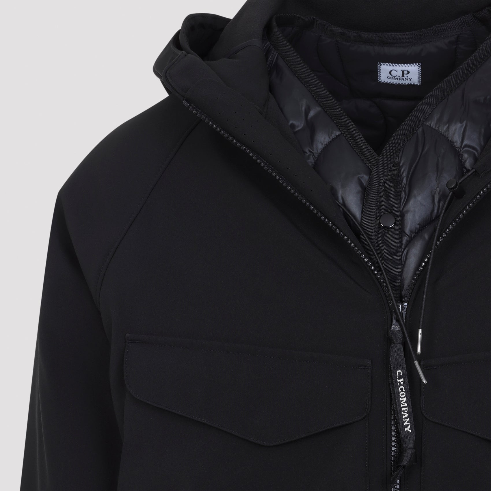 Cp Company Shell Padded Hooded Lens Jacket