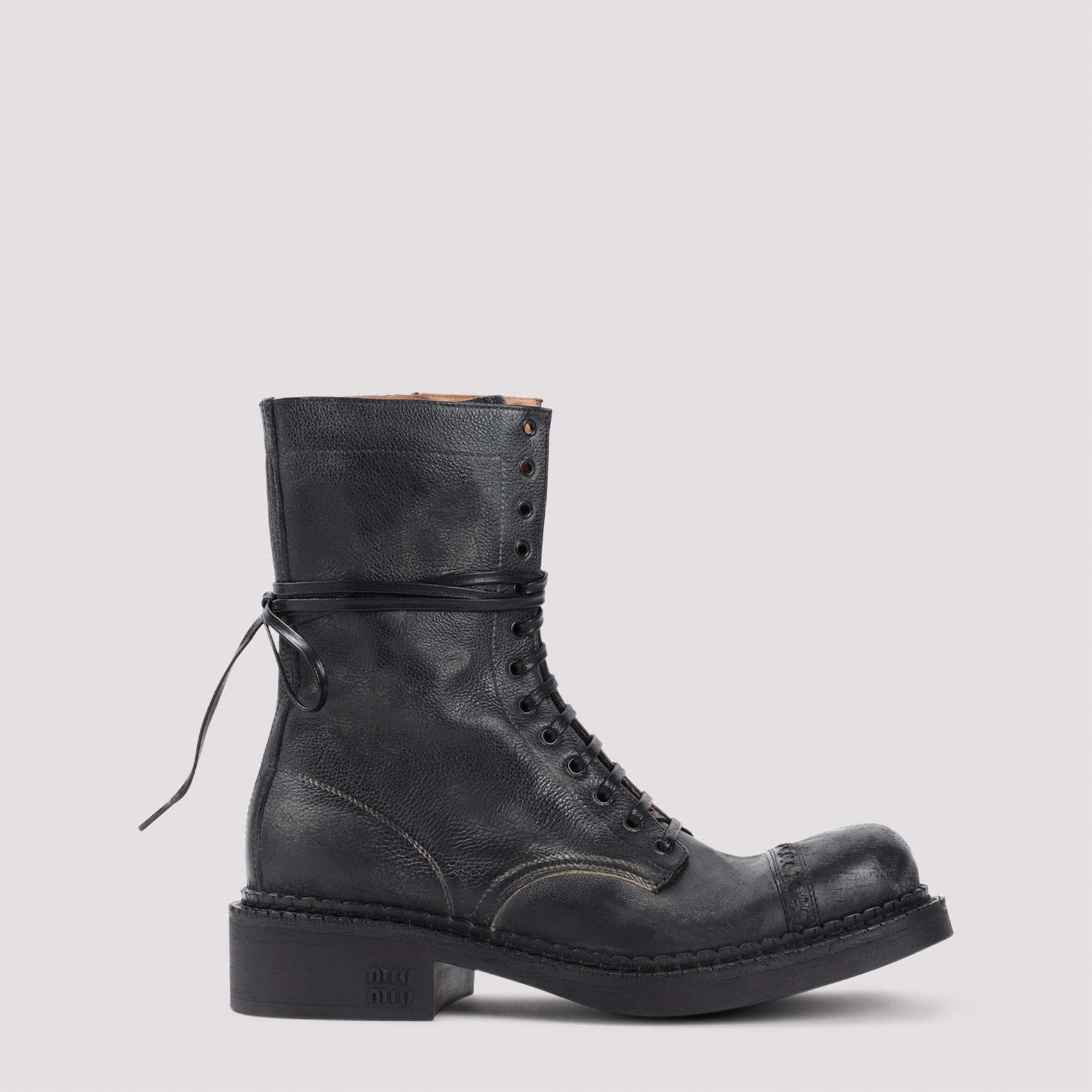 Miu Miu Laced Ankle Boots
